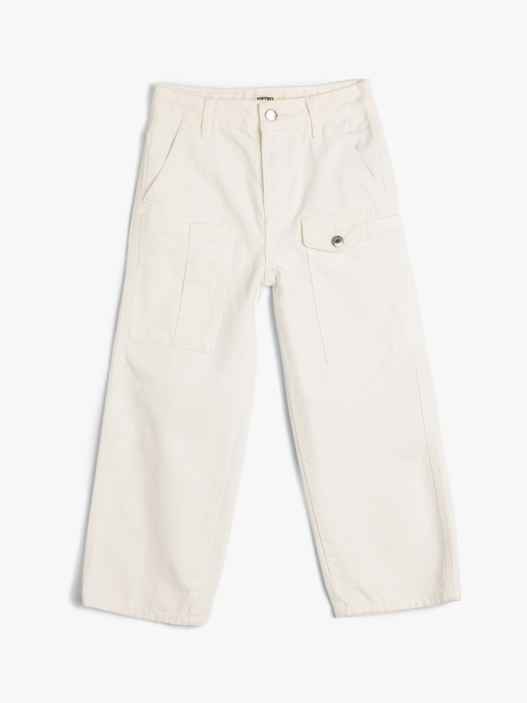 Koton Girls Solid Regular Fit Chino Trousers