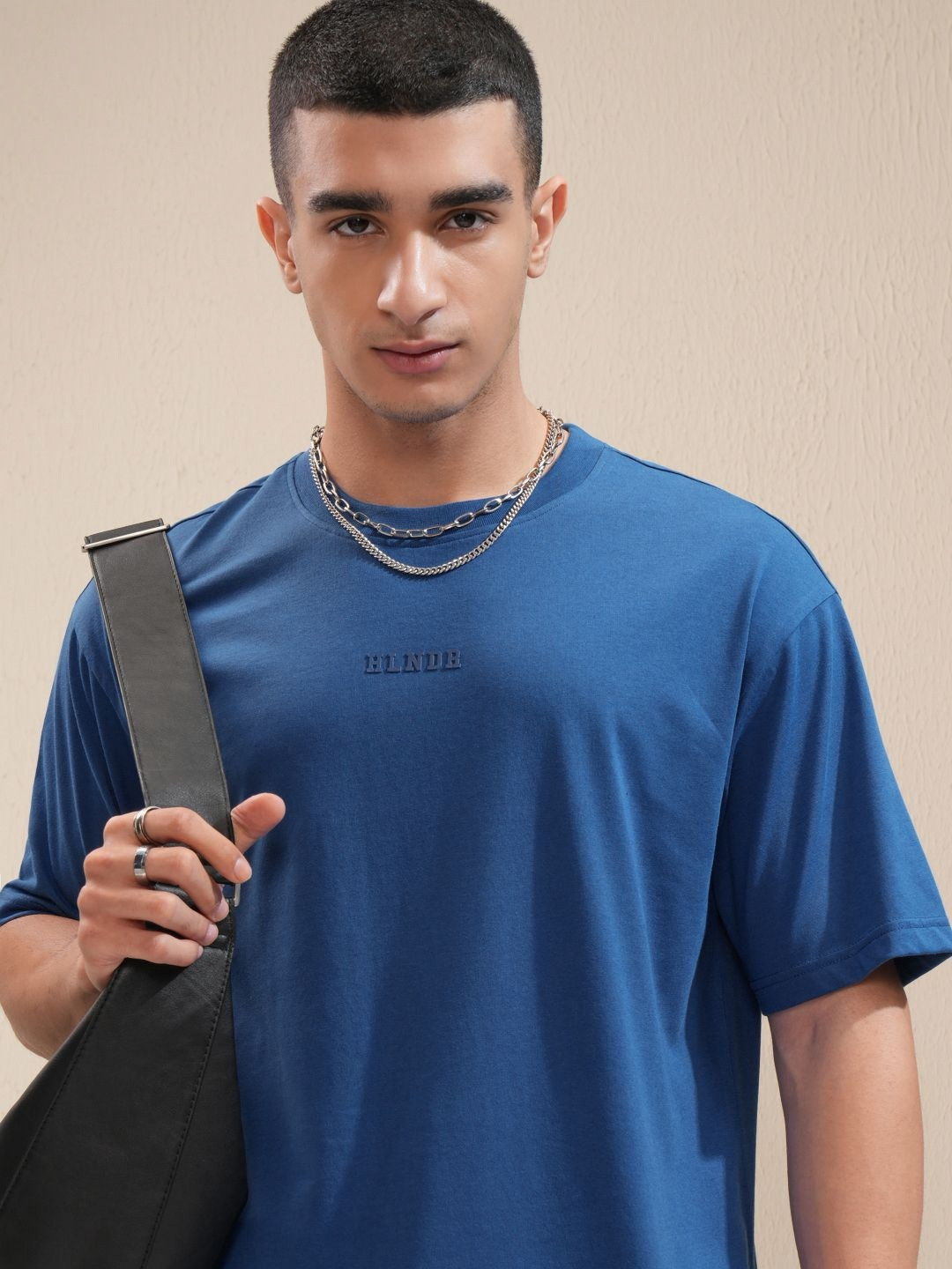 HIGHLANDER Men Raw Edge Sports Relaxed Fit T-shirt