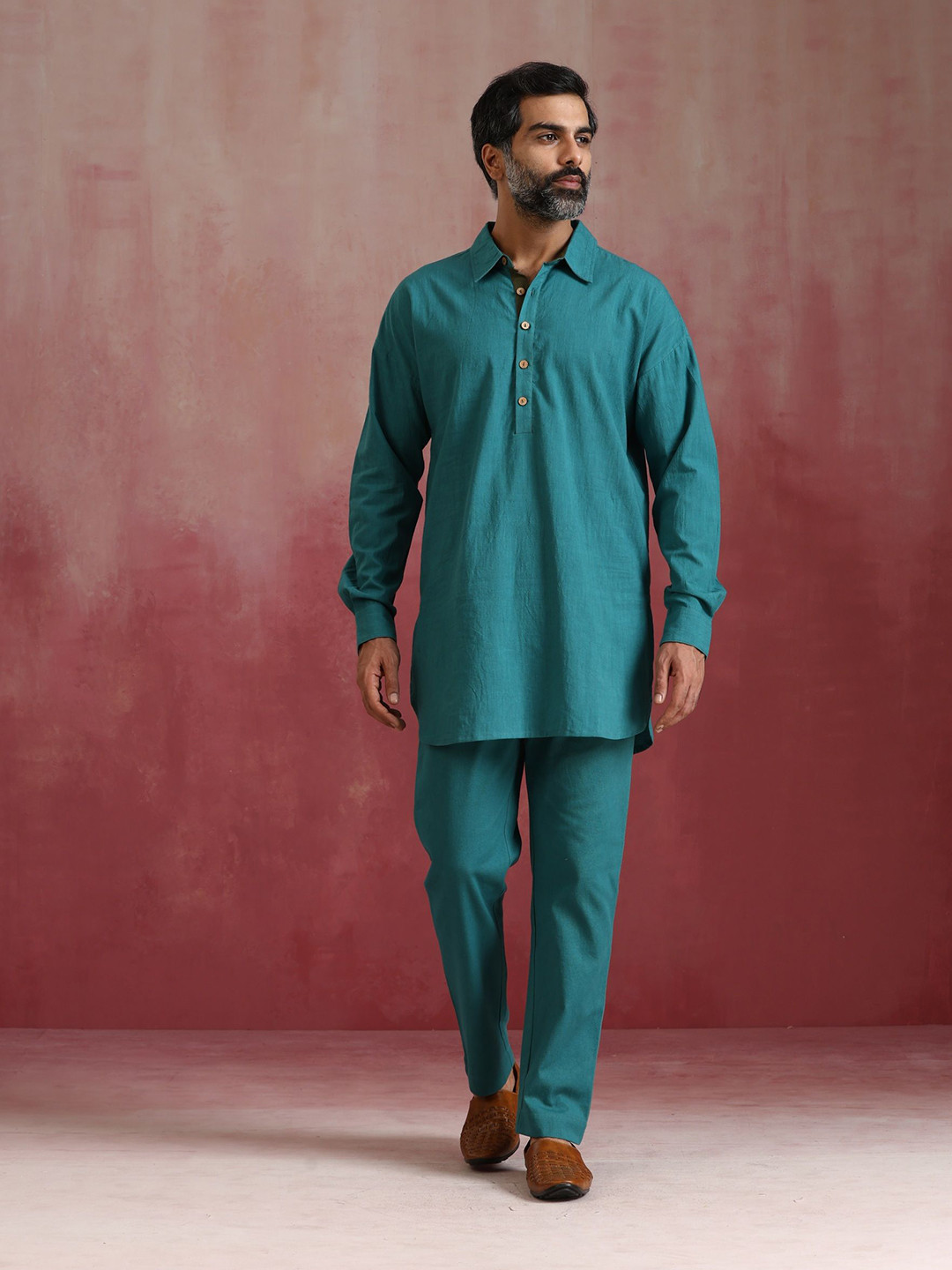 trueBrowns Men Cotton Reg Co ord set