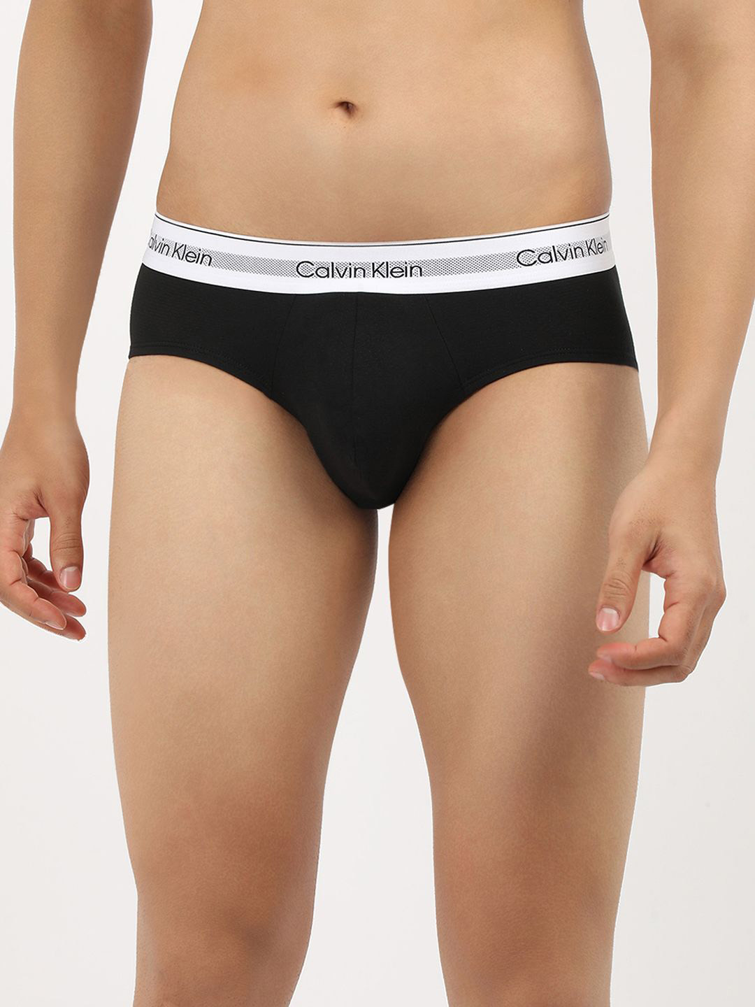 Calvin Klein Underwear Mid-Rise Hipster Briefs Calvin Klein Mens Black Color Brief