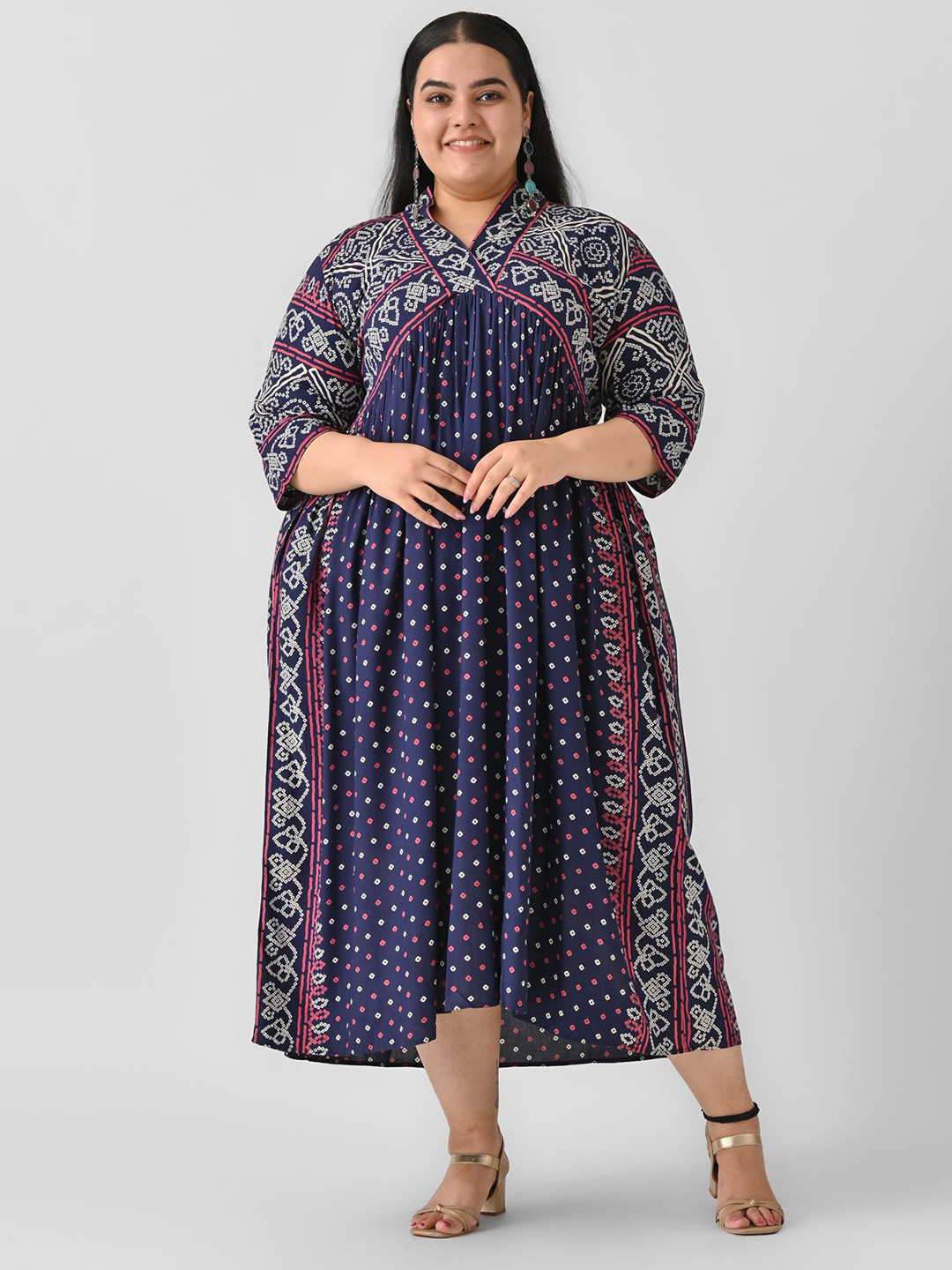 Shape of me by Rustorange Floral Print Maxi Dress