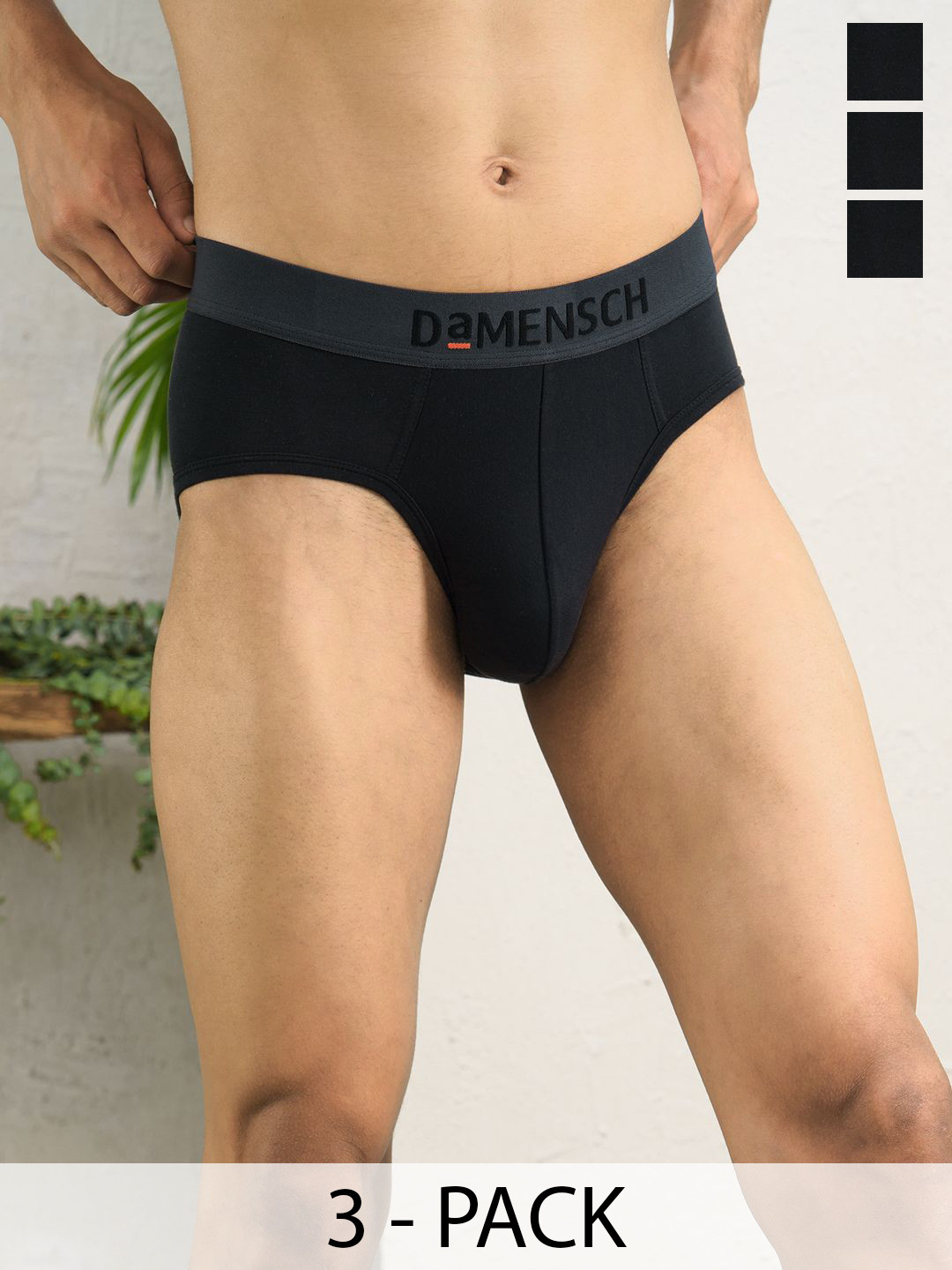 DaMENSCH Deo-Soft Printed Premium Egyptian Cotton-Modal Briefs Gift Box