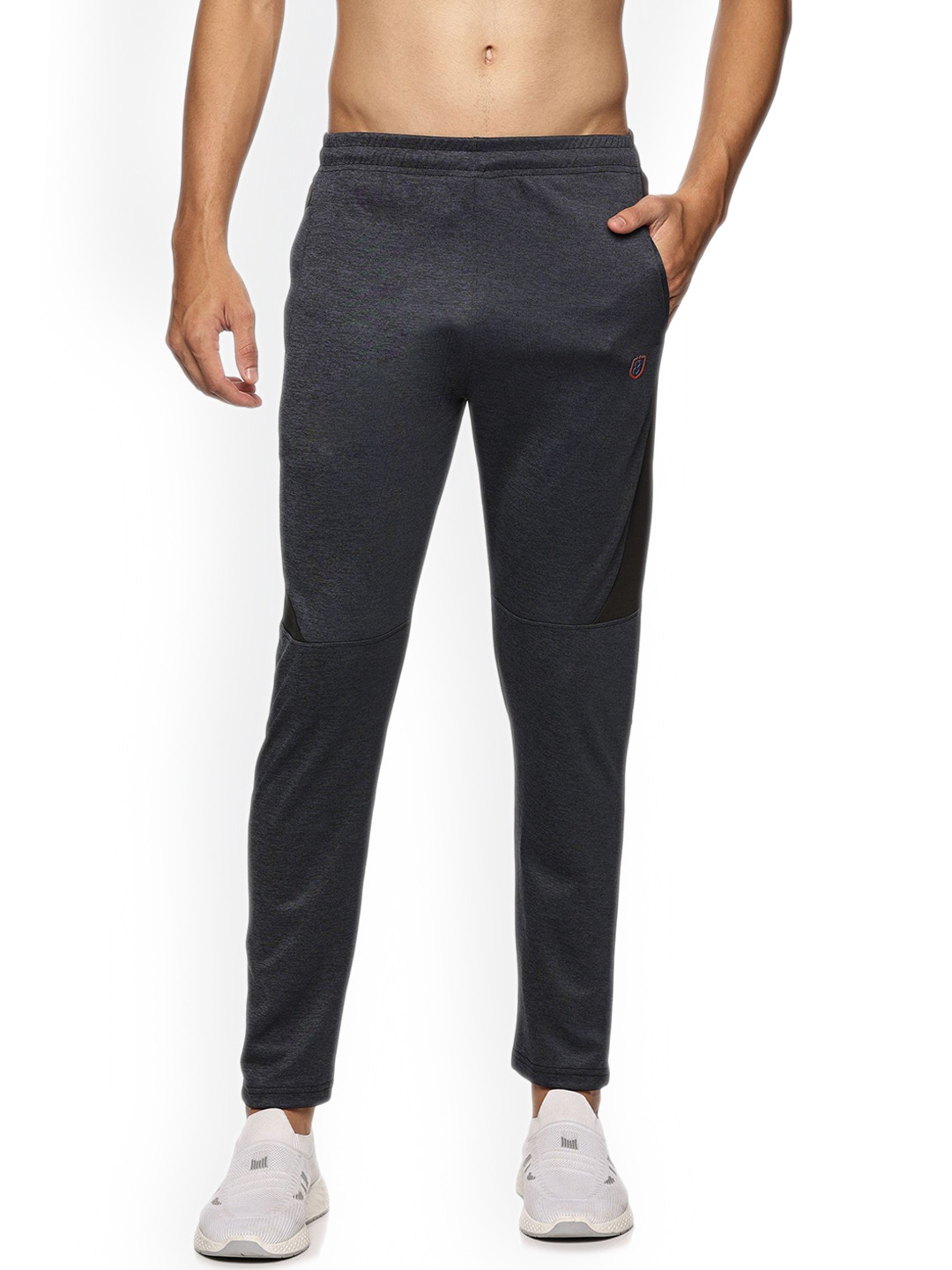DOMIN8 Men Slim-Fit Mid Rise Track Pants