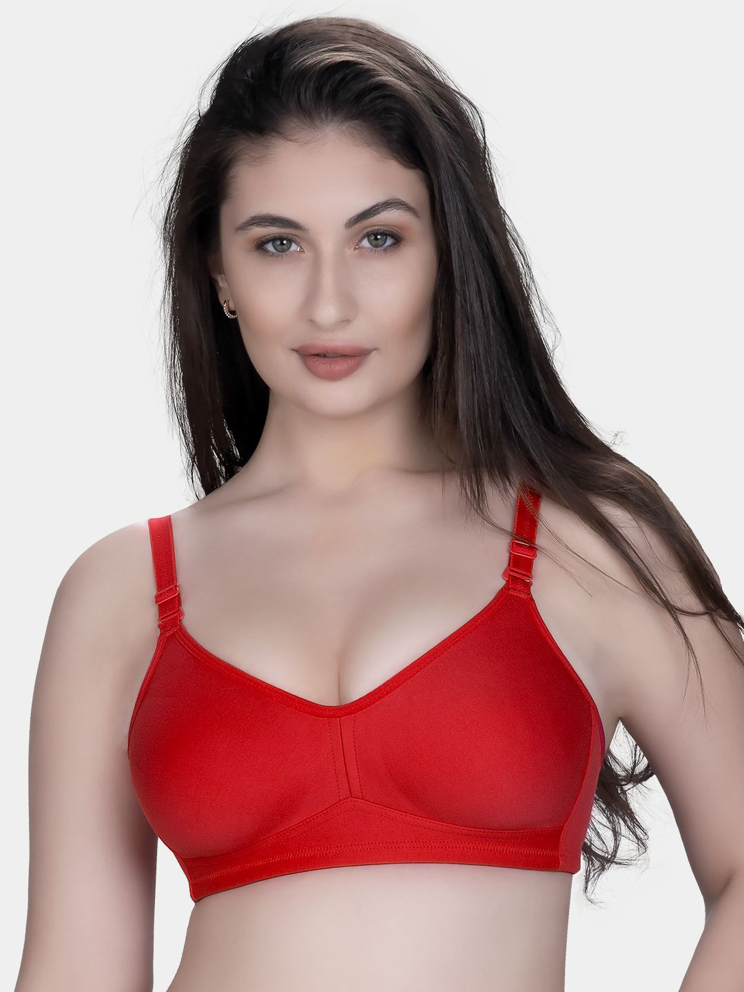 Trylo Riza Minimizer Cotton Fabric Non-Padded Non-Wired Seamless Molded Bra