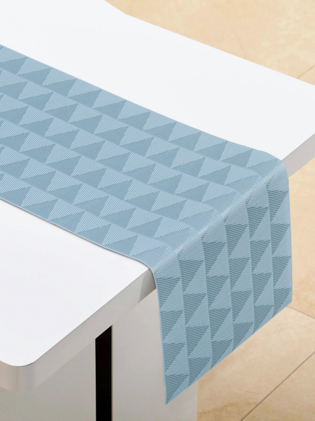 Home Centre Blue Geometric Table Runner