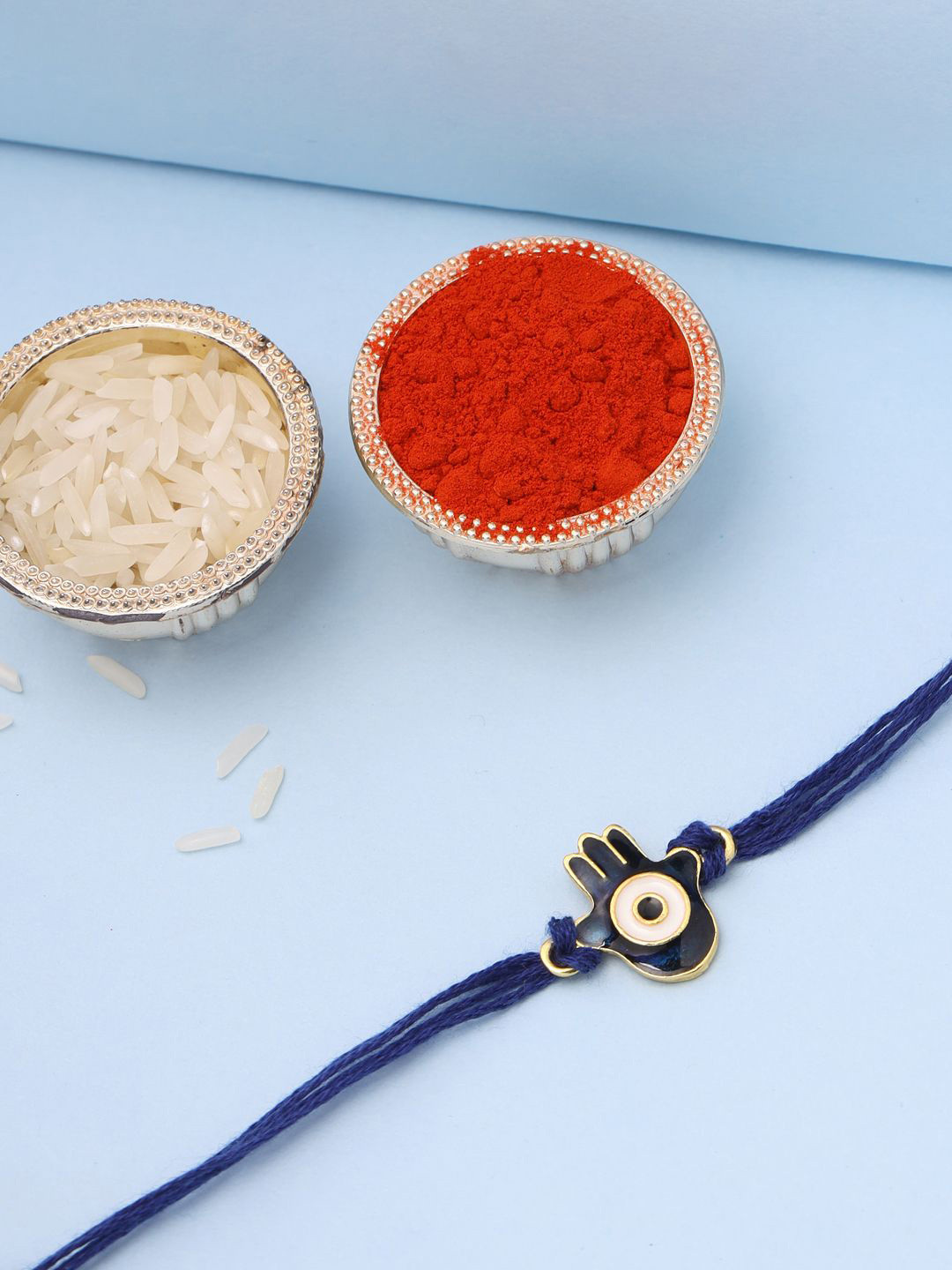 Natures Buggy Evil Eye Charm Thread Rakhi