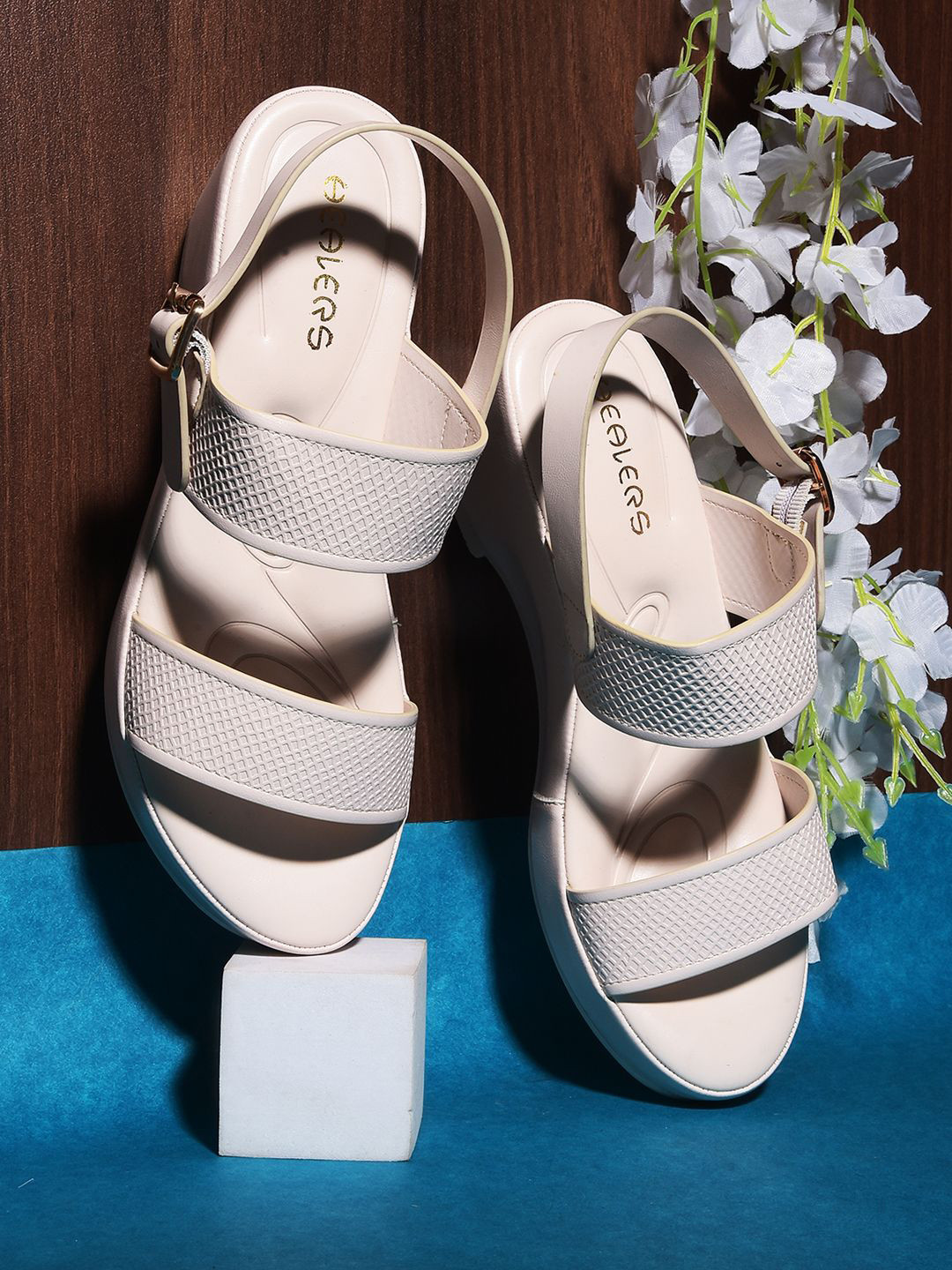 Liberty PU Comfort Buckled Wedges Sandals