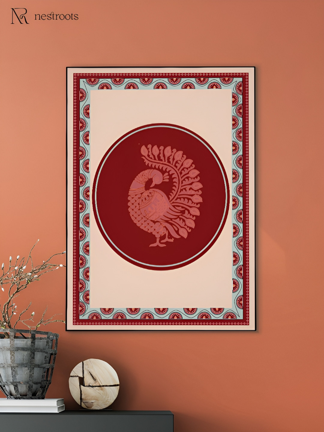 nestroots Floating Canvas Wall Rectangle Paintings Wall Art -20 x 16In