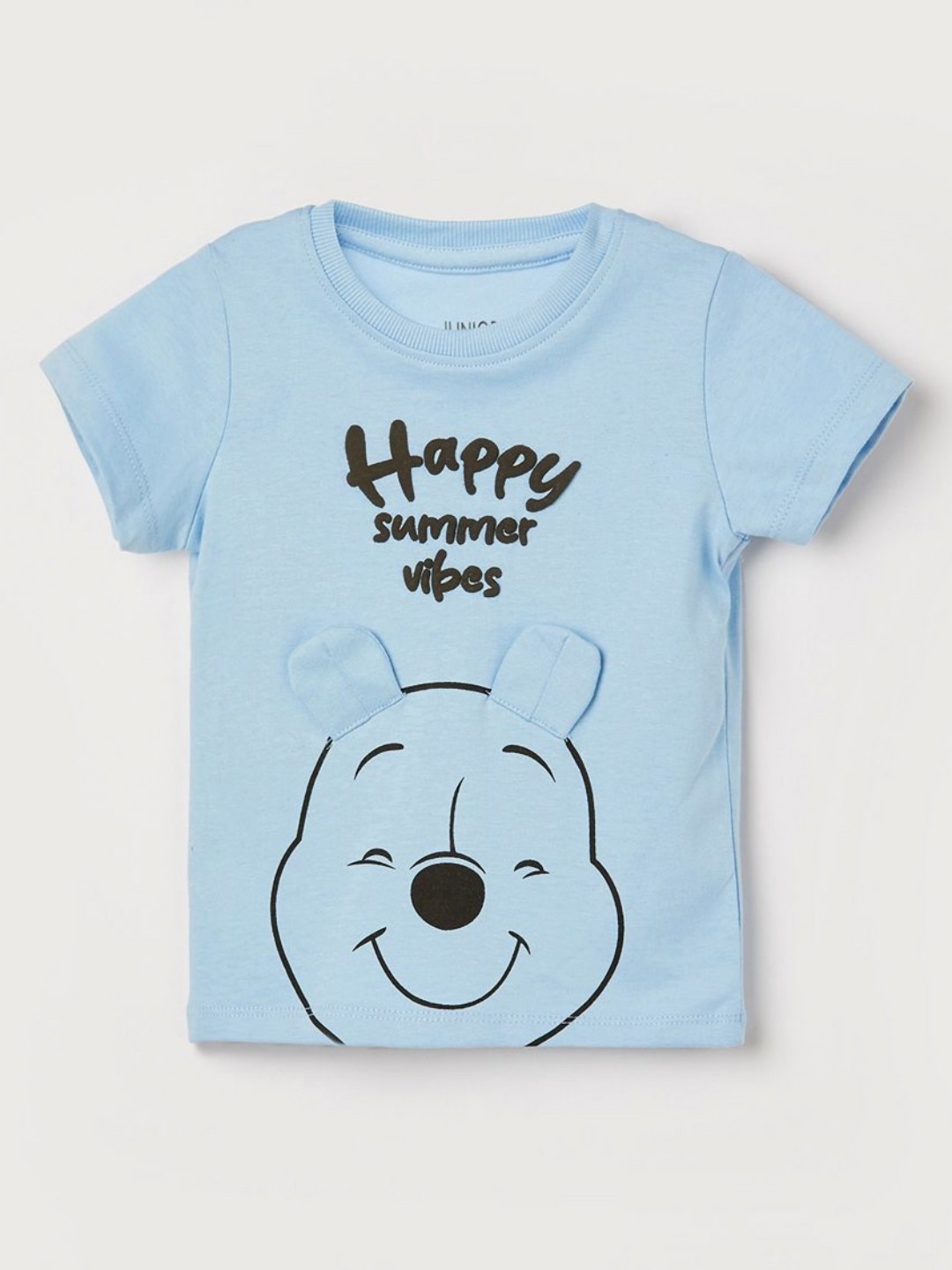 Juniors by Lifestyle Boys Disney Winnie The Pooh Printed Raw Edge T-shirt