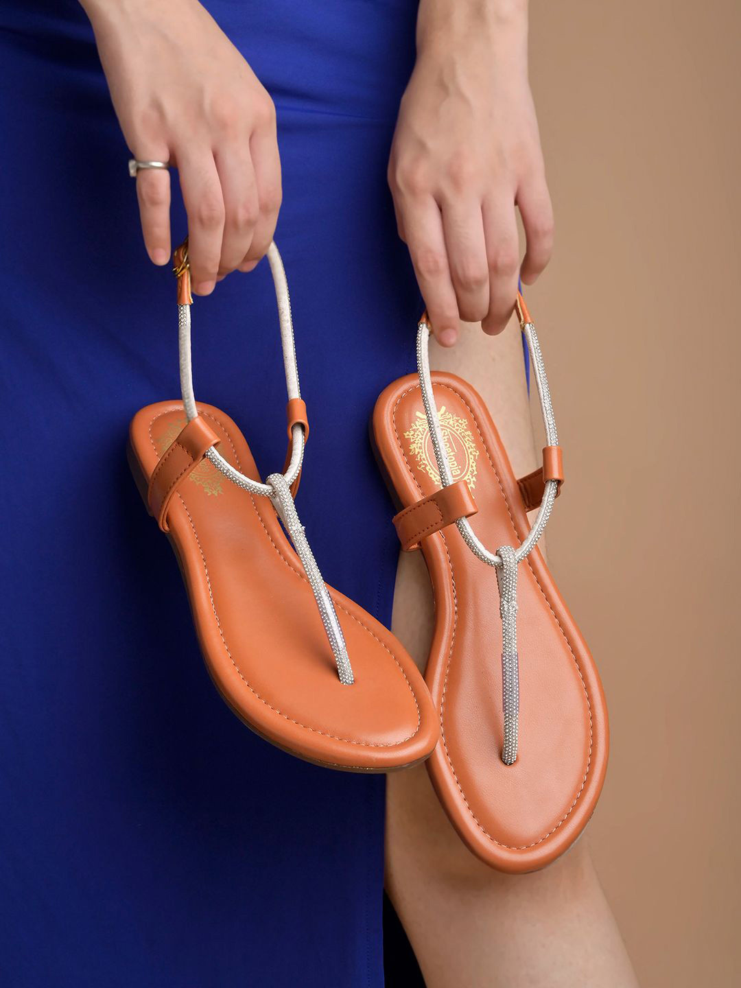 Shoetopia Girls Party T-Strap Flats with Buckles