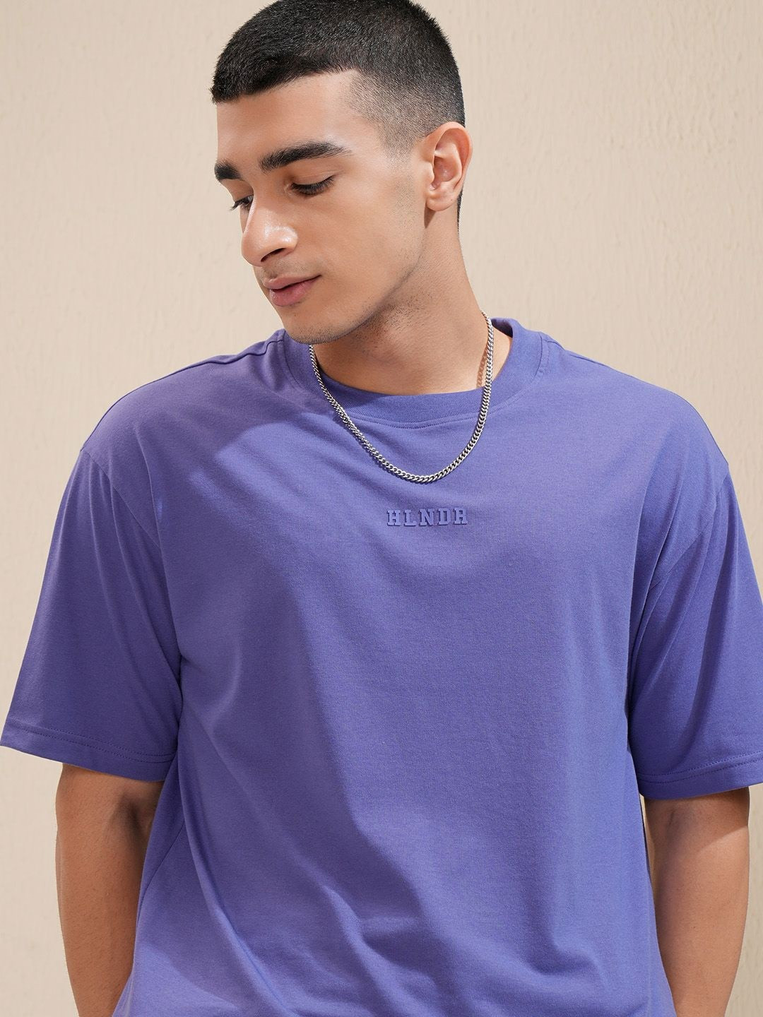 HIGHLANDER Men Raw Edge Sports Relaxed Fit T-shirt