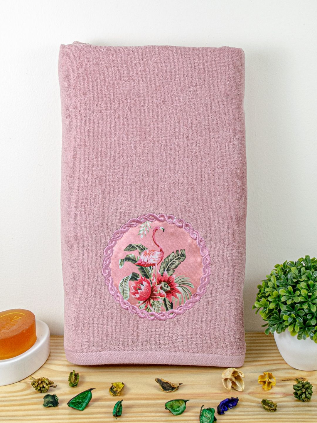 RANGOLI Purple 1 Cotton 450 GSM Bath Towel