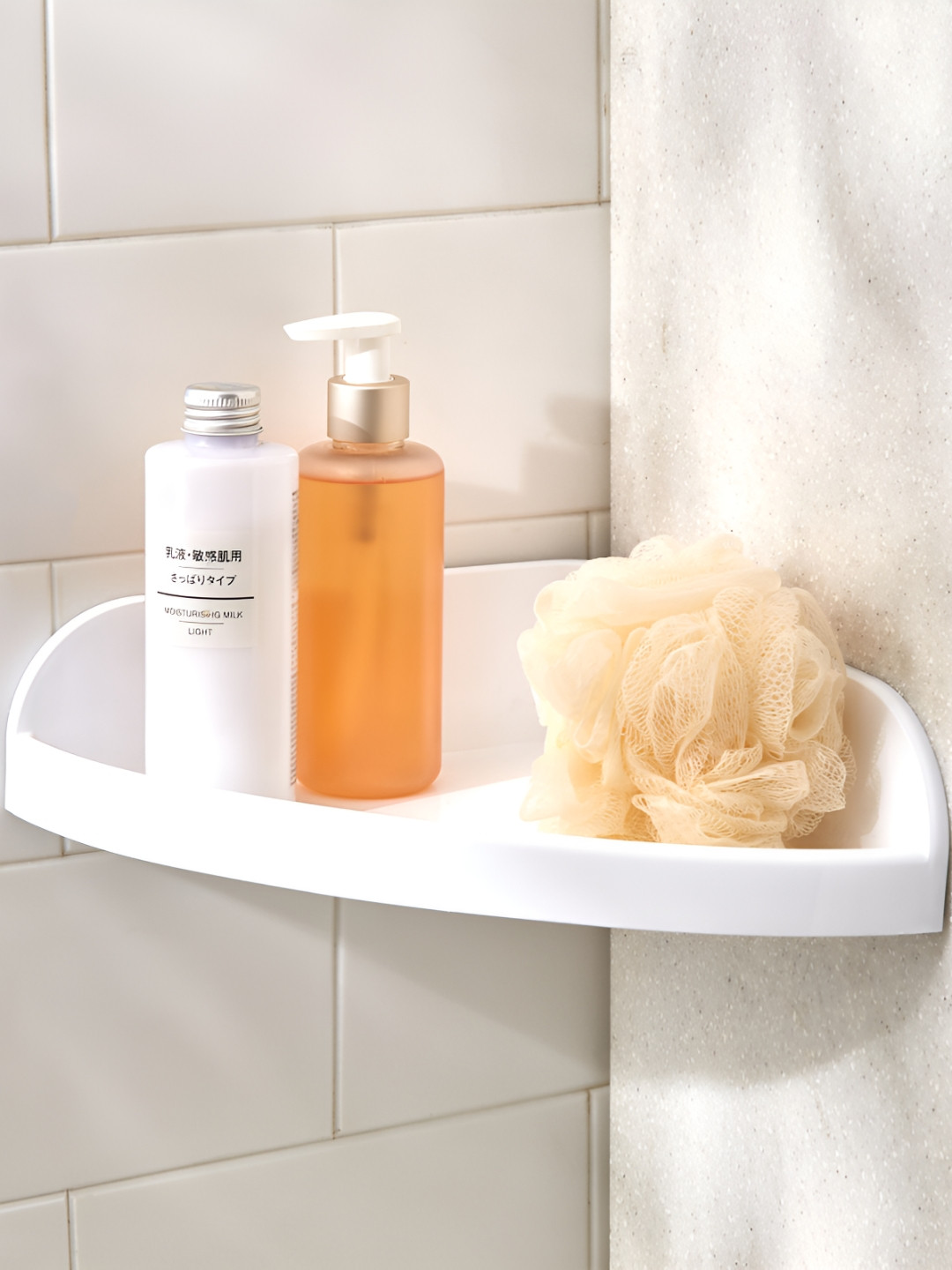 Home Centre White Solid Polypropylene Bath Accessories Set