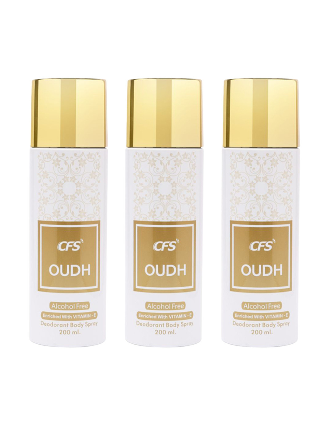 CFS Oudh Original Set Of 3 Last Longer Deodorants-200ml Each