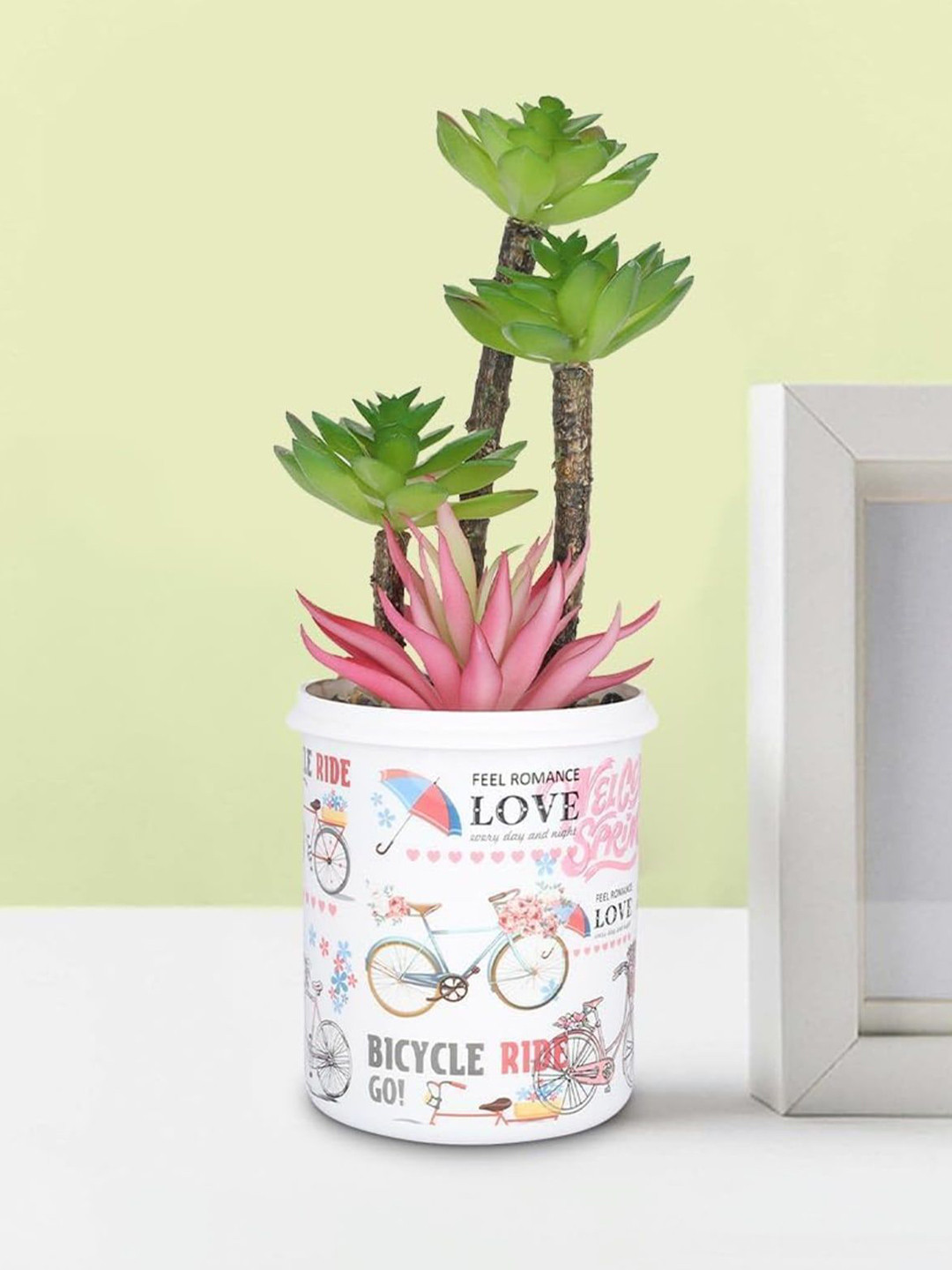 Nostrae by Ekhasa Pink 1 Pieces Ficus Artificial Plant With Pot