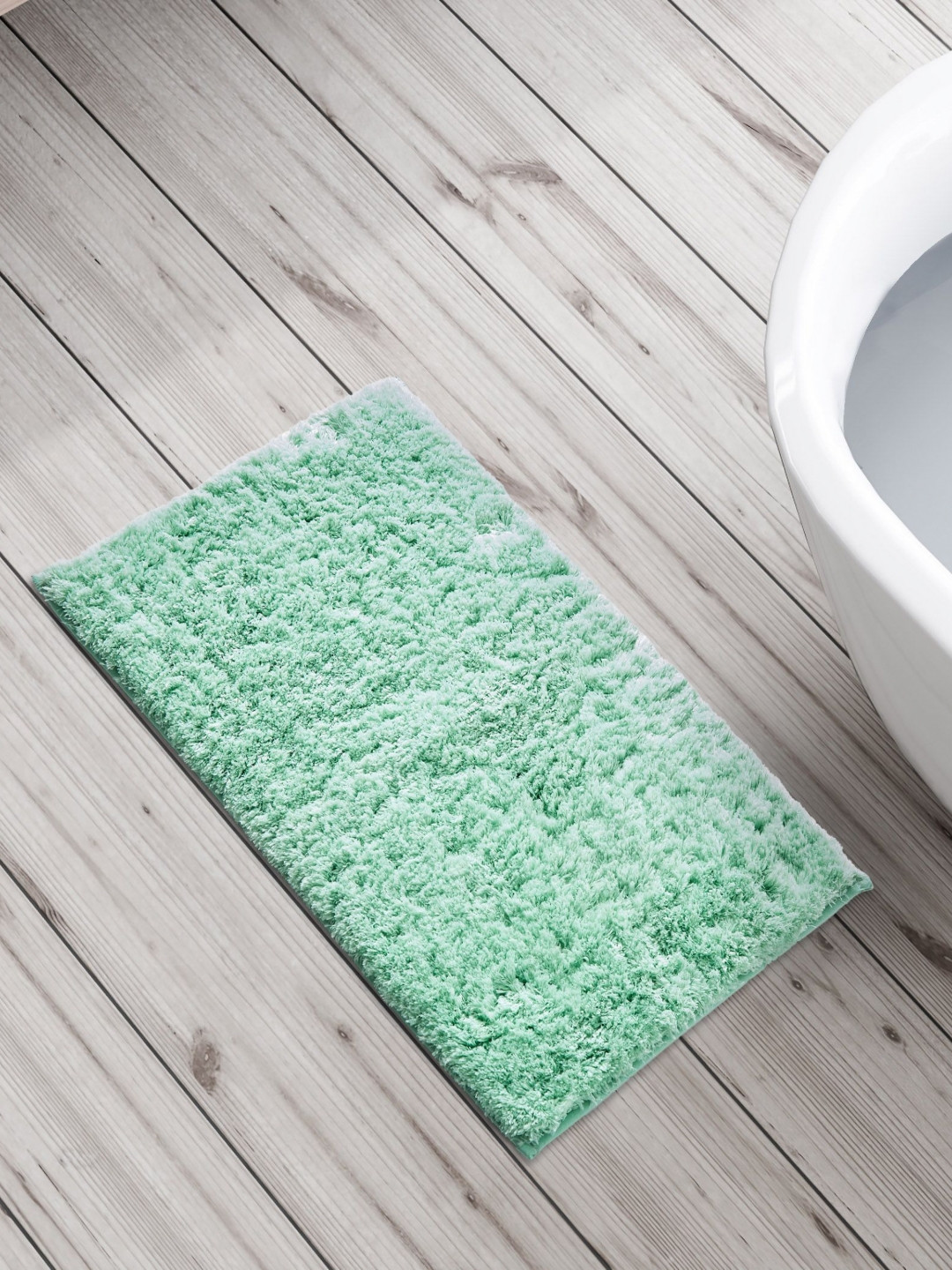 Home Centre Green 150 GSM Anti Slip Bath Rugs
