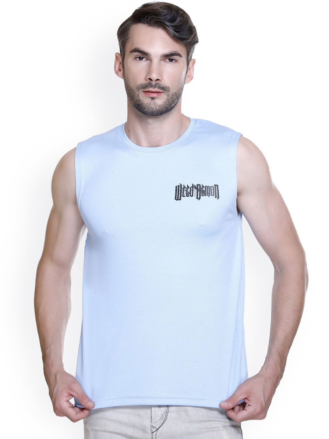 Looks United Printed Sleeveless Gym Vests VST-SKY-LU1003