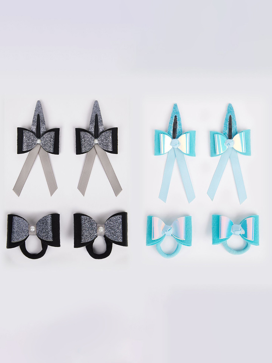 RIBBON CANDY Set of 8 Girls Embellished Hair Accessory