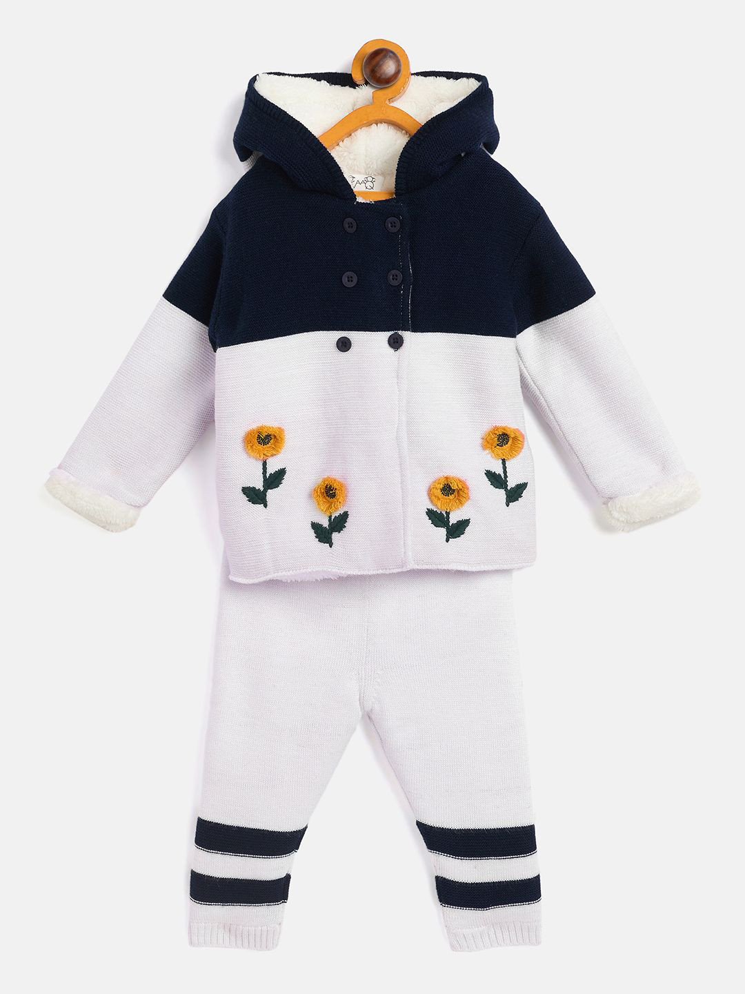 JWAAQ Girls Hooded Long Sleeves Sweater with Joggers