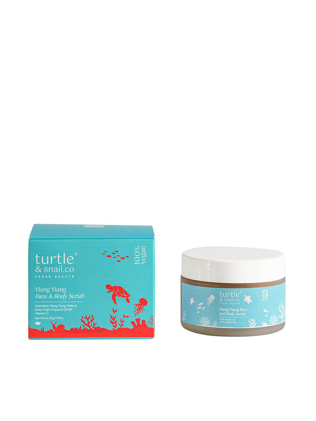Turtle & Snail Australian Ylang Ylang Regenerating Face & Body Scrub- 50g