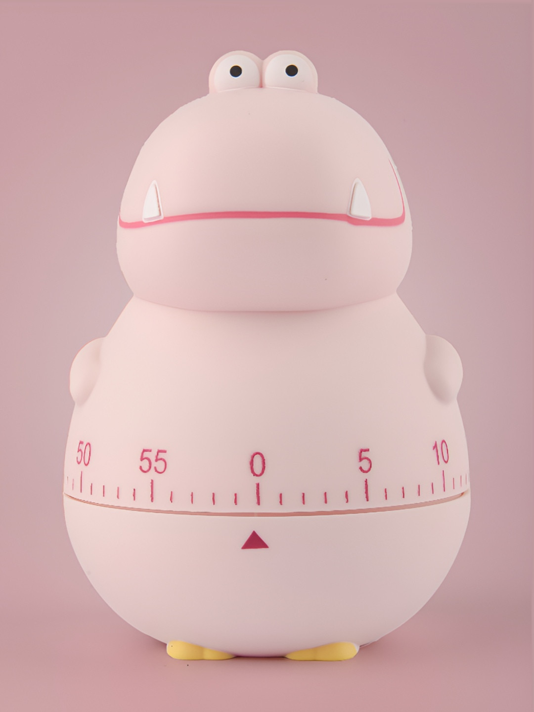 COMICSENSE Pink Plastic USB Power Analogue Crocodile Alarm Clock