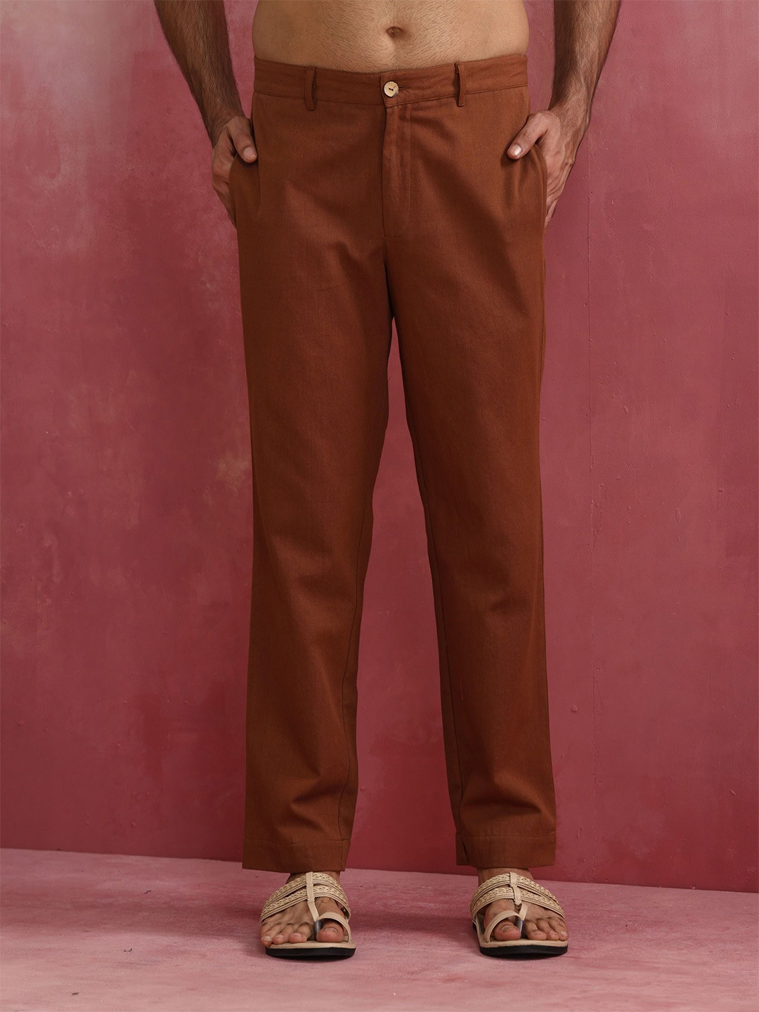 trueBrowns Men Cotton Twill Pant