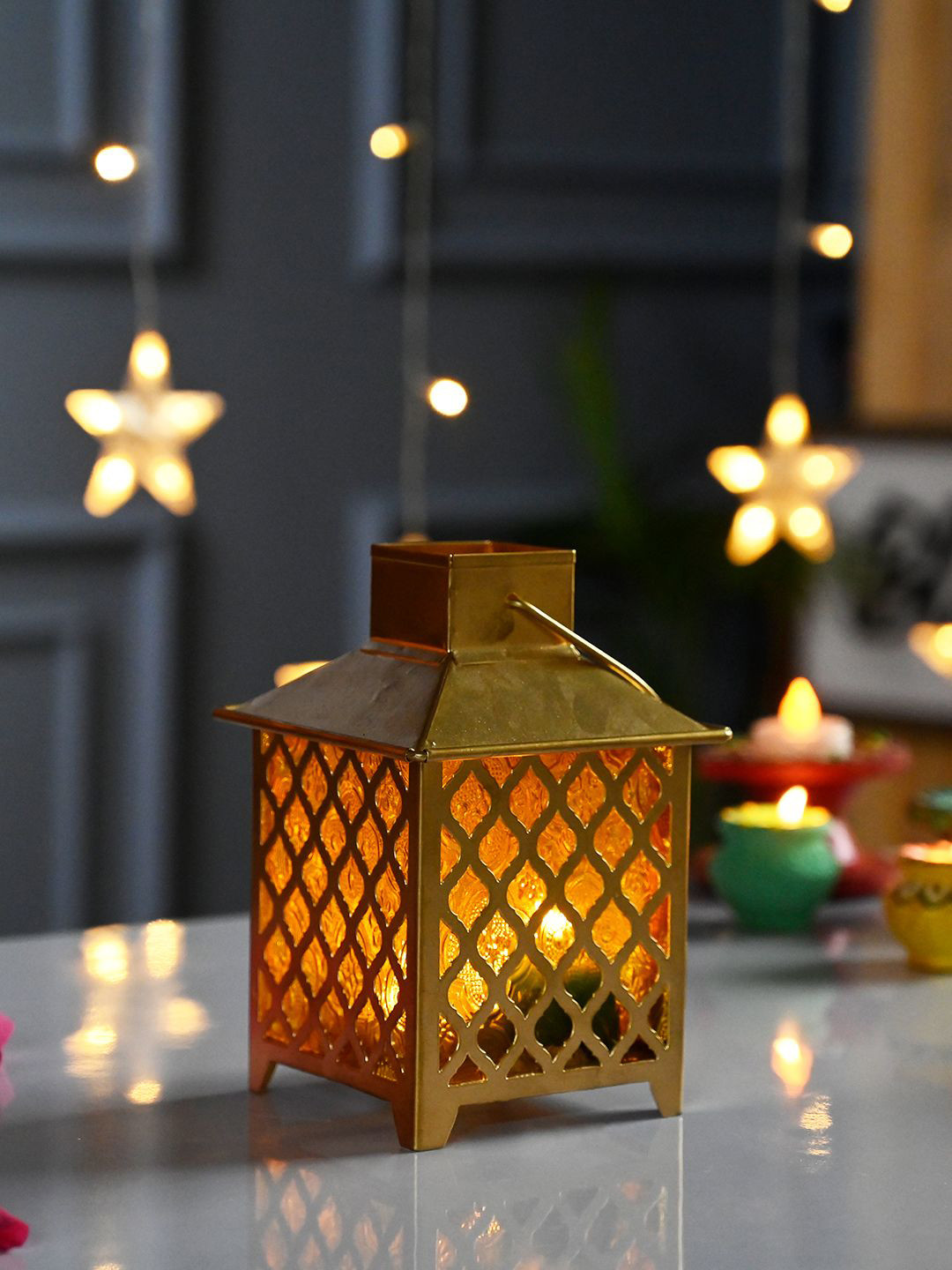 MARKET99 Yellow Candle Holder