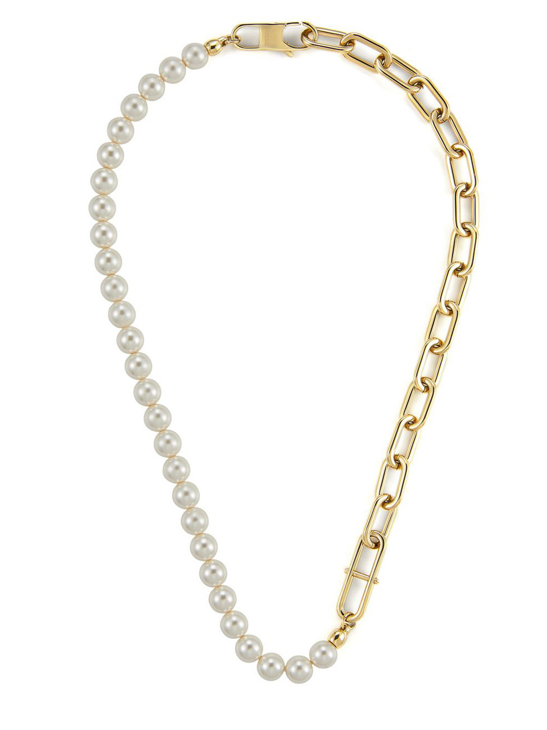 Fossil Stainless Steel Heritage Beaded Necklace