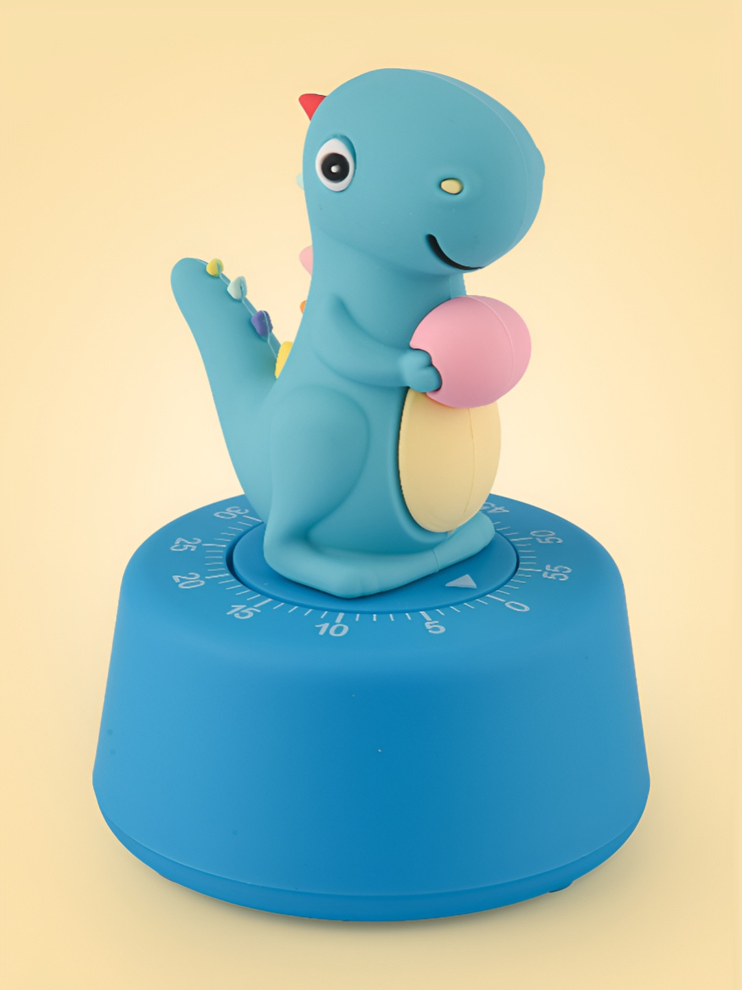 COMICSENSE Blue & Pink Colourblocked Animal Shaped Traditional Alarm Clock