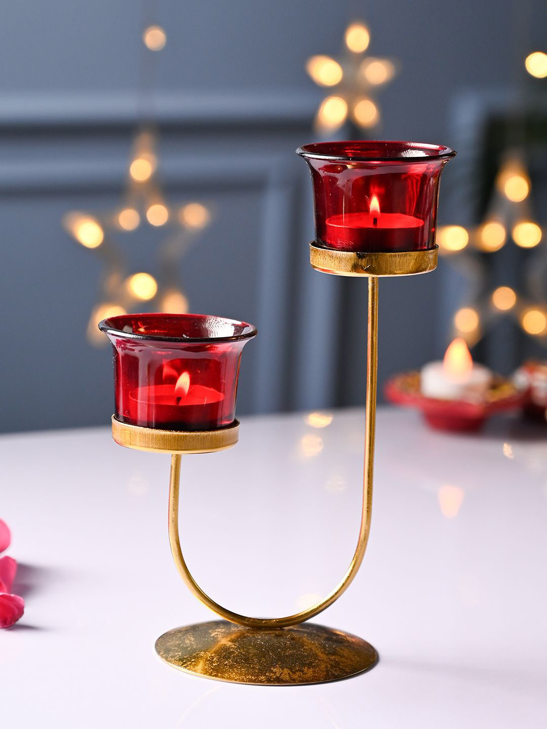 MARKET99 Red Candle Holder