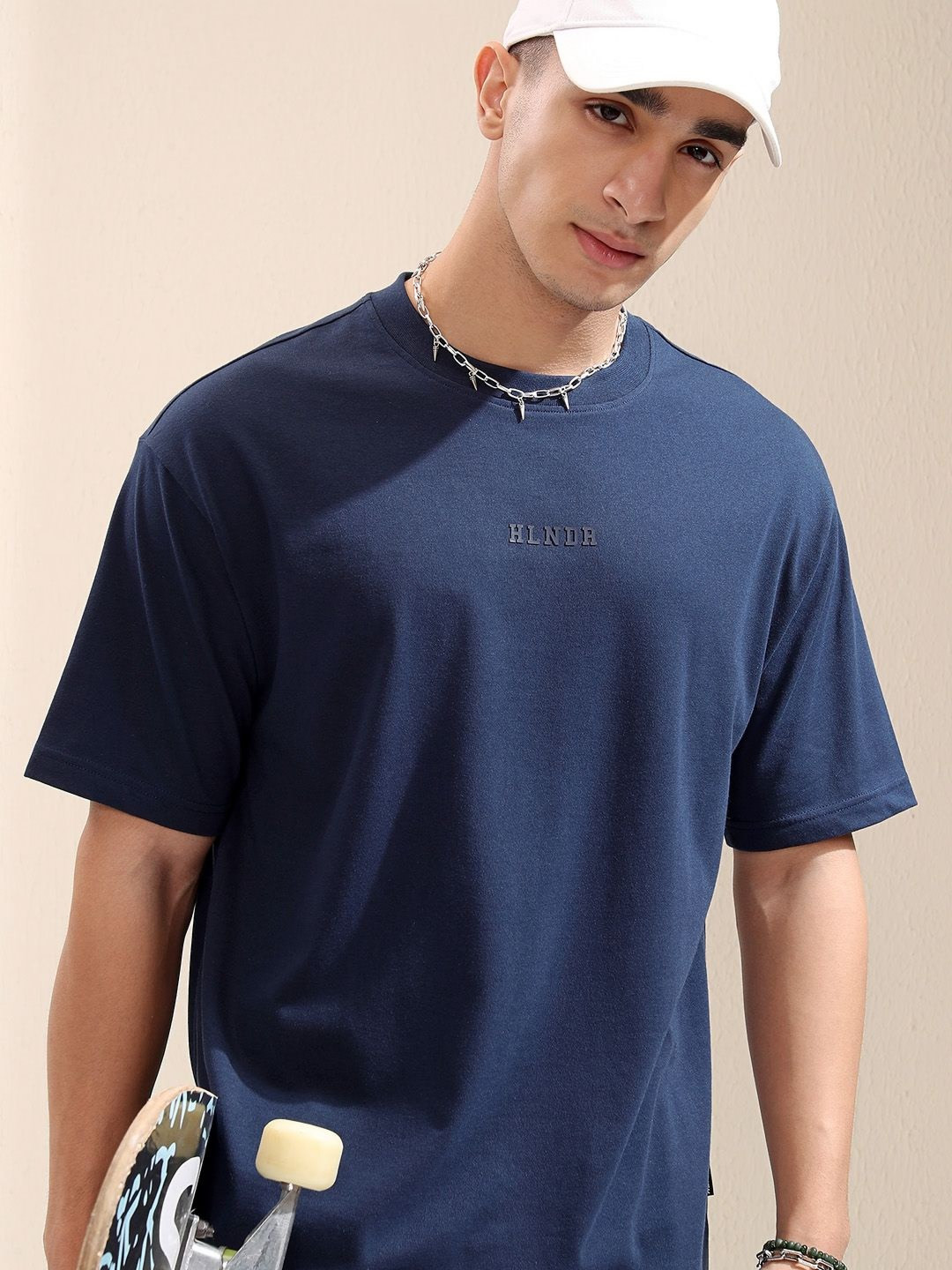 Highlander Men Round Neck Brand Logo Relaxed Sports T-Shirt