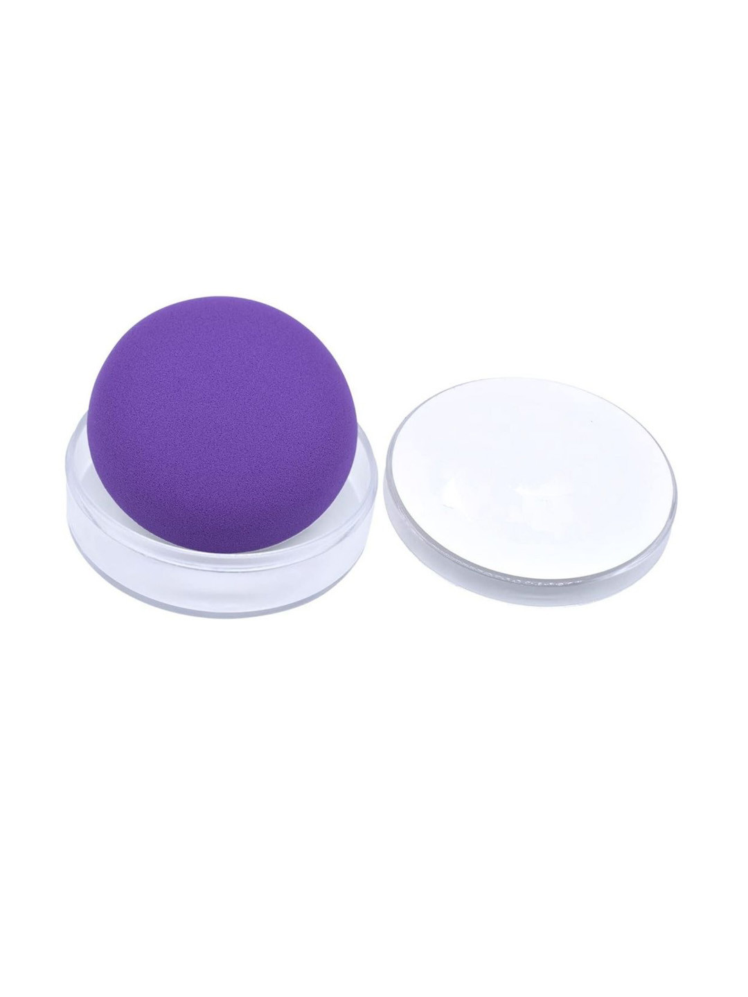 FEELHIGH Round Beauty Sponge With Case - Purple