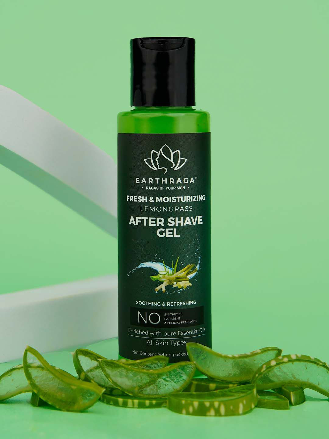 Earthraga Fresh & Moisturizing Lemongrass After Shave Gel 100 ml