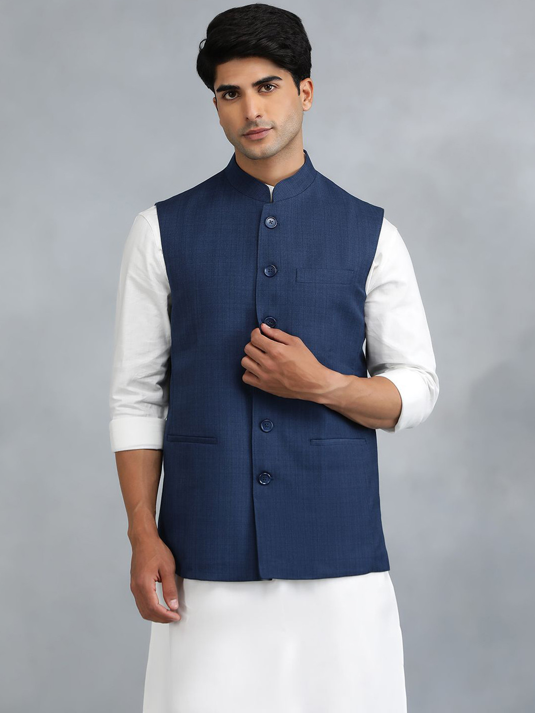 MODI JACKET Men Tailored Jacket with Patchwork