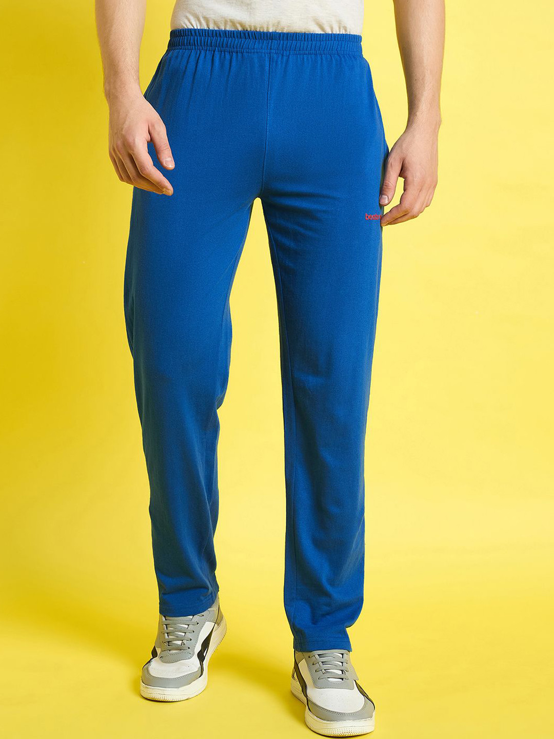 bearbrother Men Brand Logo Printed Track Pants