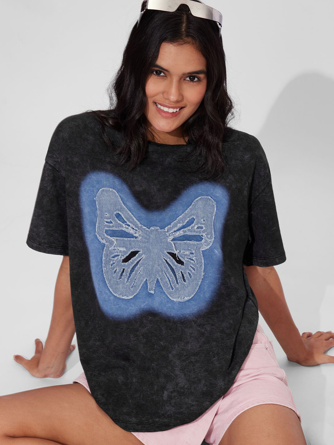 The Souled Store Women Ed Sheeran Fan Overisized Tshirt