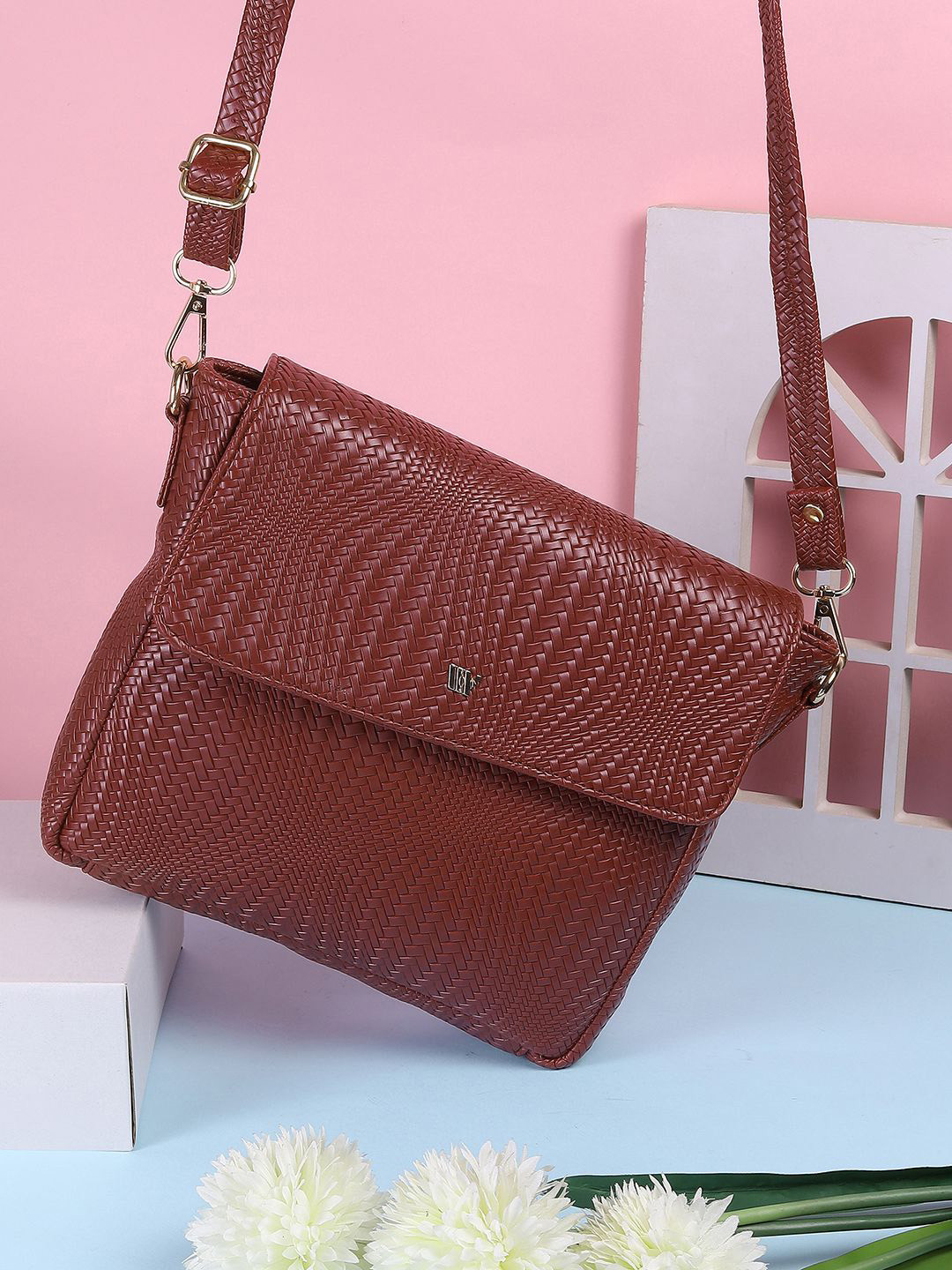 WALKWAY by Metro Textured Swagger Shoulder Bag