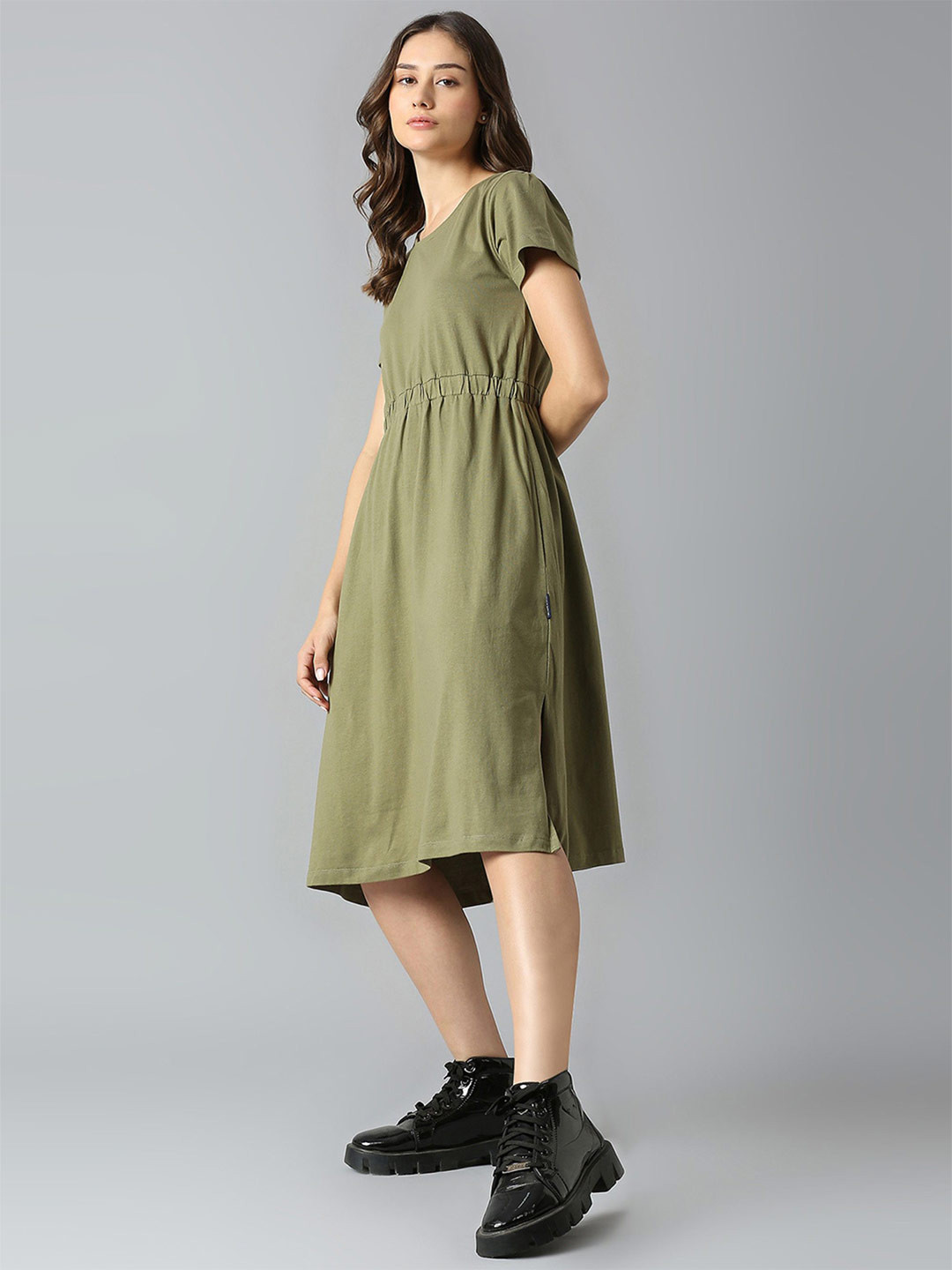 Dream of Glory Inc Flutter Sleeve Fit & Flare Dress