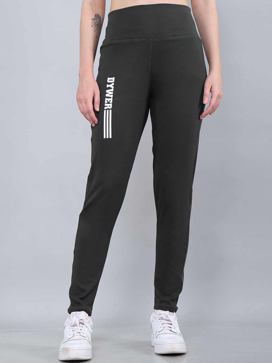 DYWER Women Ankle-Length Printed Tights