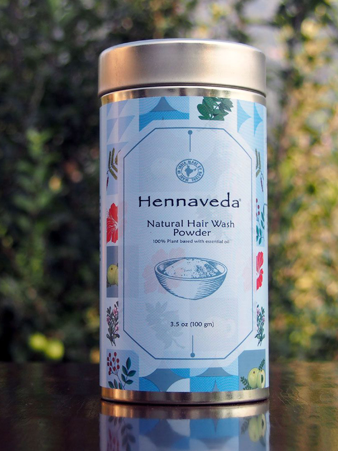 HENNAVEDA Enriched With Amla & Reetha Natural Hair Wash Powder Hair Mask 100 g