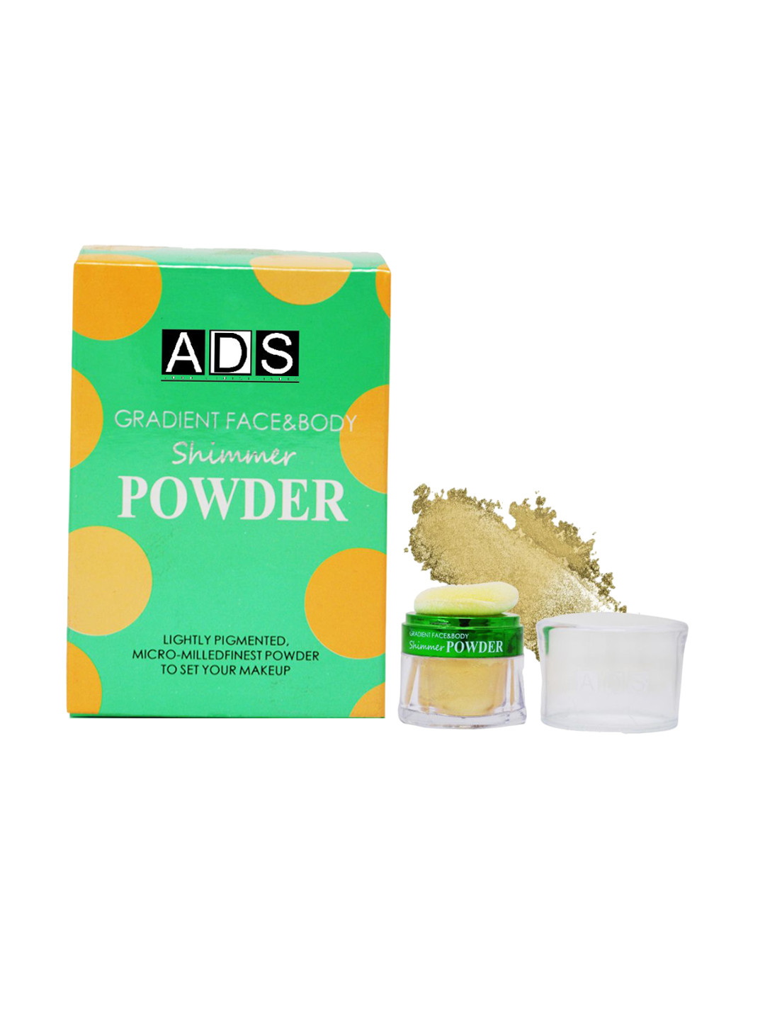 A.D.S Gradient Face & Body Shimmer Powder - 9.5g - Shade 01