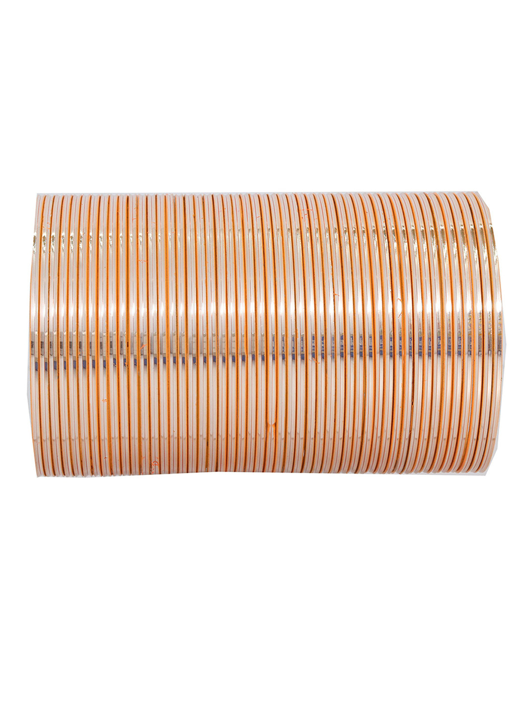 Set of 48 Simple Plein Glossy Finished Metal Bangles