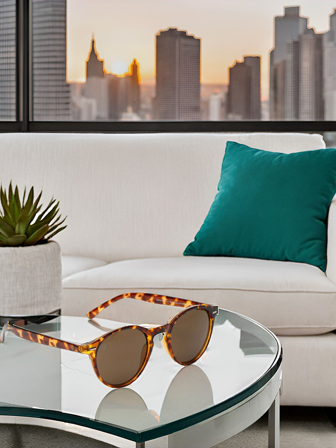 SUNNIES Unisex Round Sunglasses with UV Protected Lens SNS-013-C1(A)