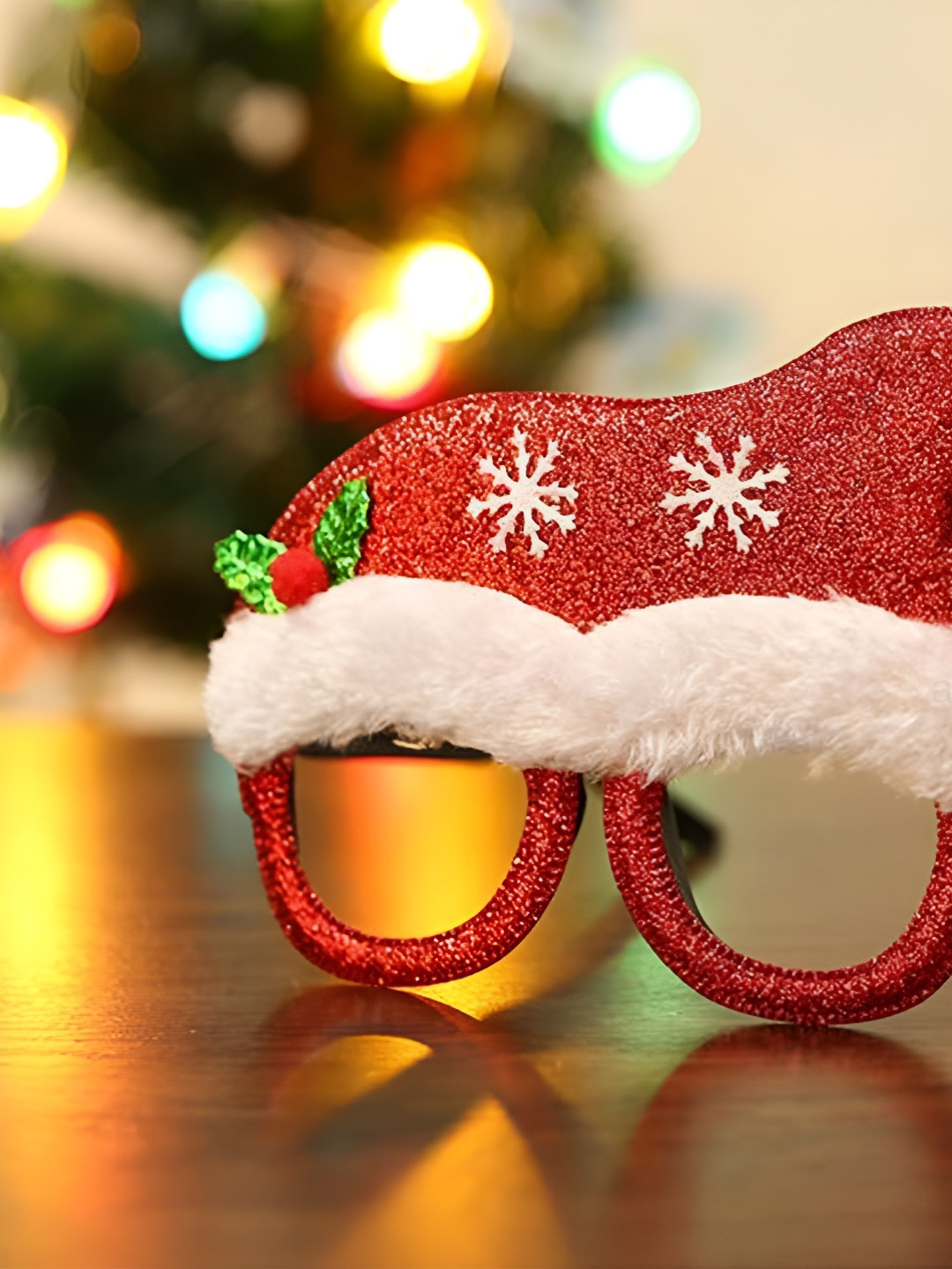 Ascension Red & White Christmas Theme Full Rim Oversized Frames