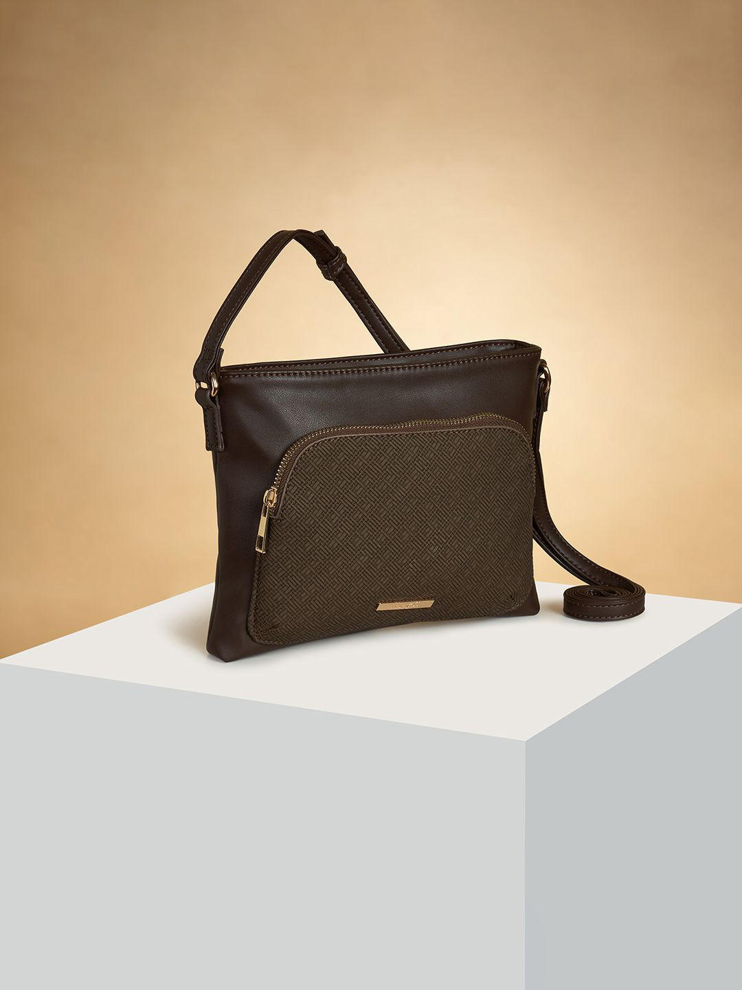 Forever Glam by Pantaloons Women Geometric Printed Structured Sling Bag