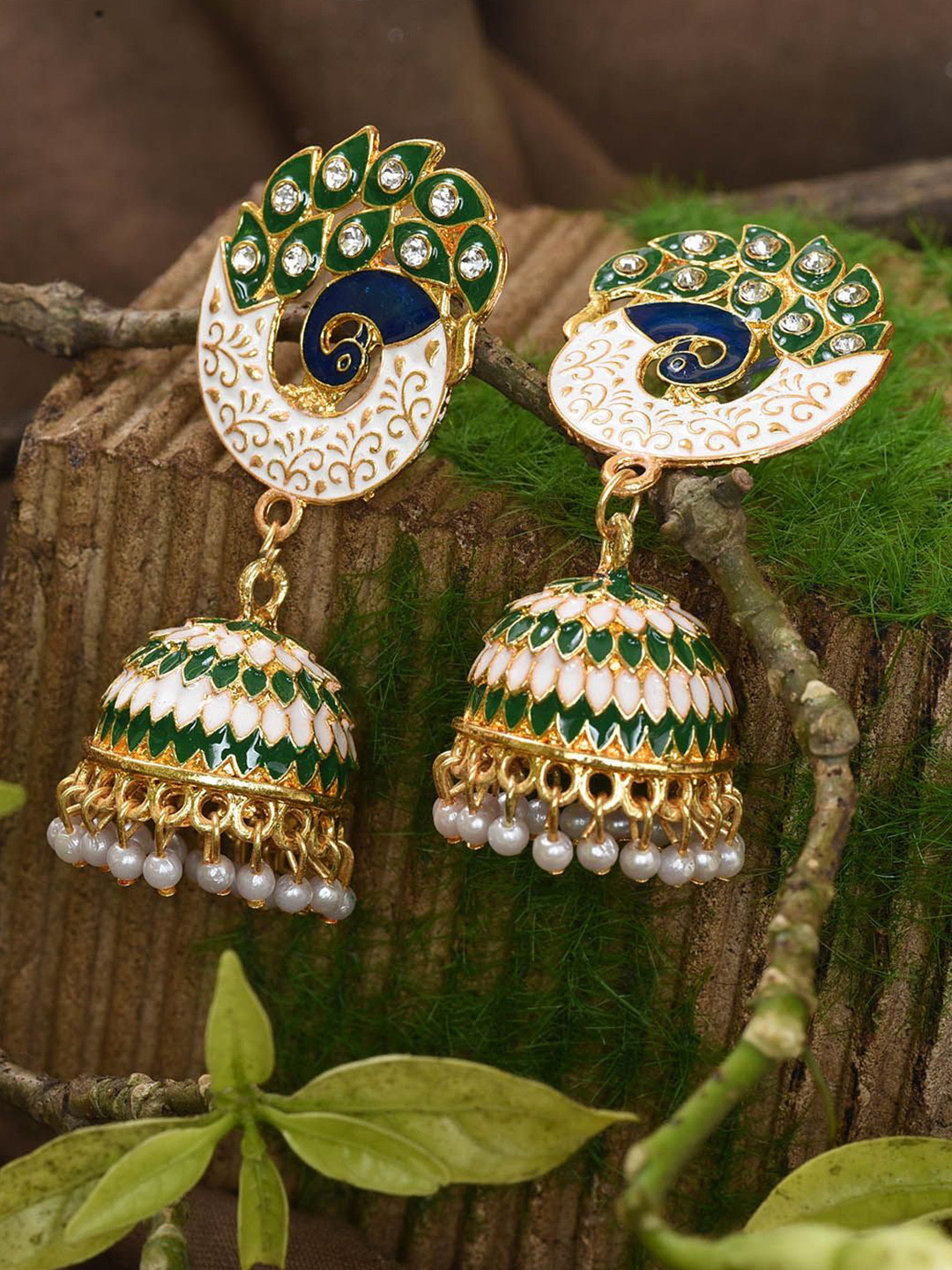 Nilu's Collection Pack Of 4 Contemporary Antique Jhumkas
