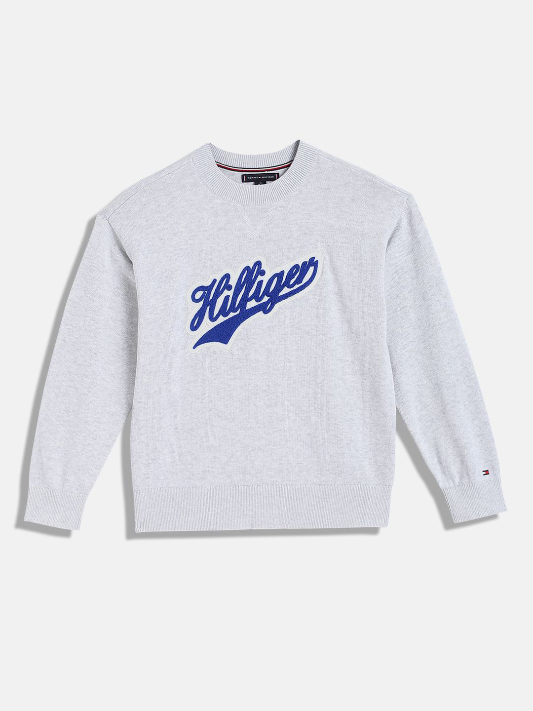 Tommy Hilfiger Boys Typography Printed Pullover Sweater