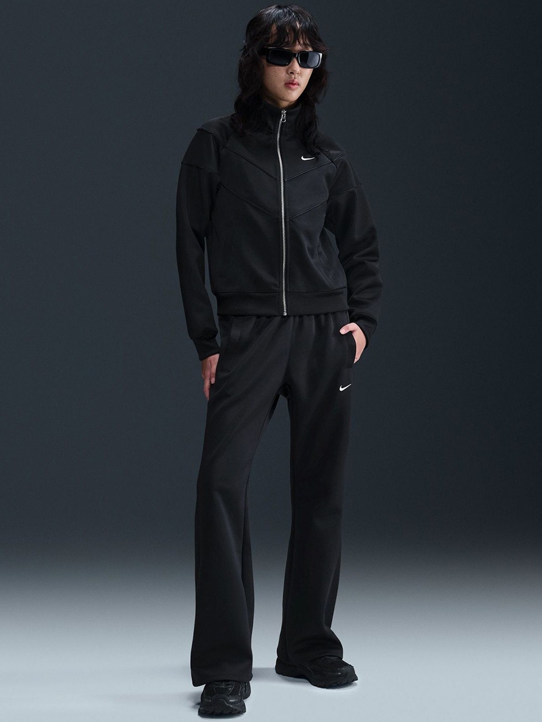 Nike Women Sportswear Windrunner Solid Casual Bomber Jacket