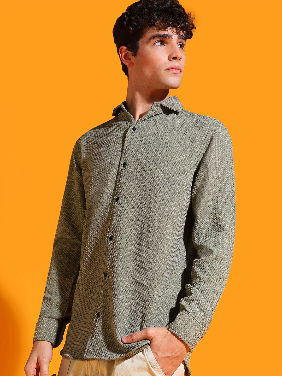 INDICLUB Men Opaque Casual Shirt