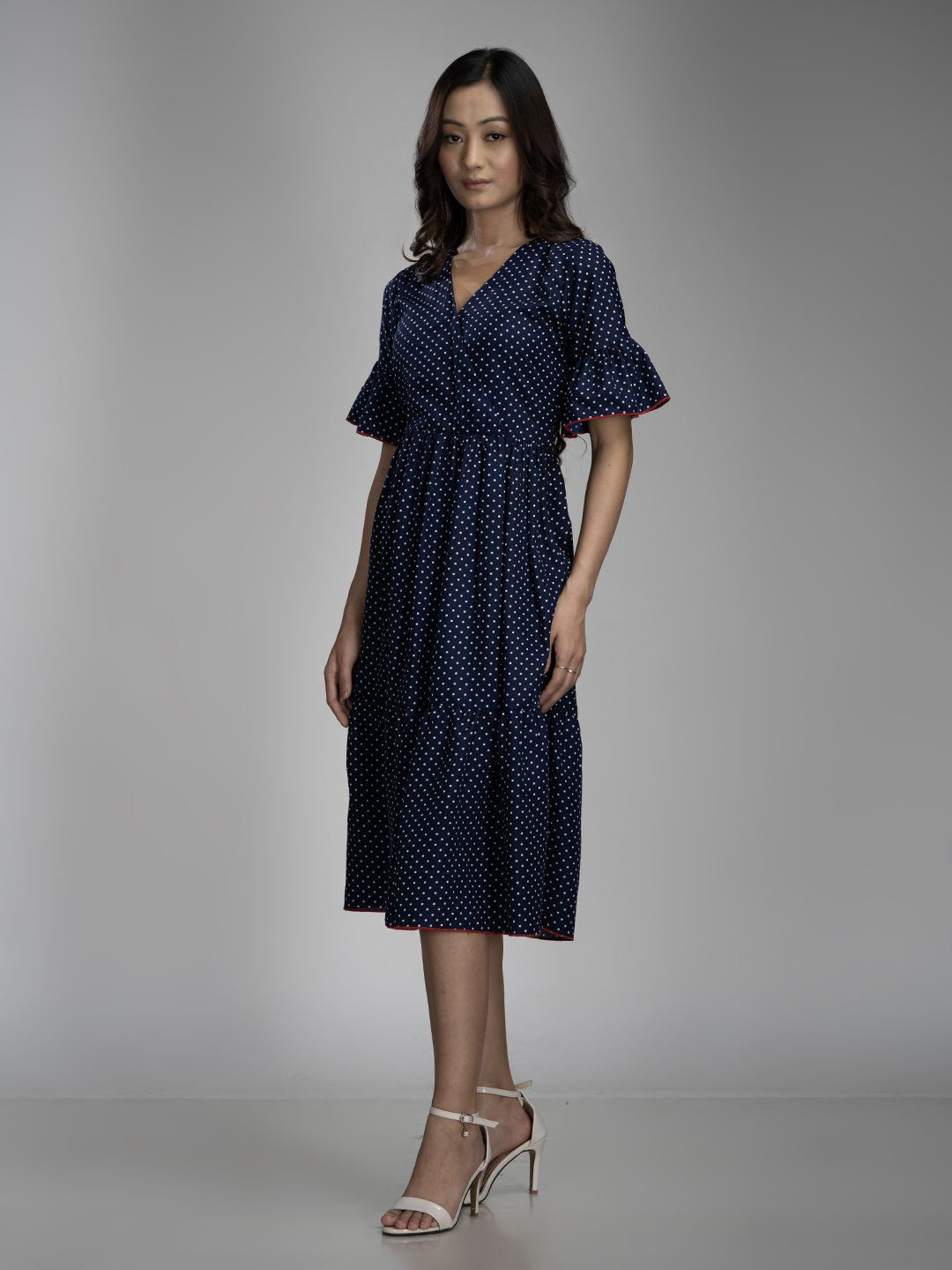 KRISS-CROX Women Printed Fit & Flare Dress